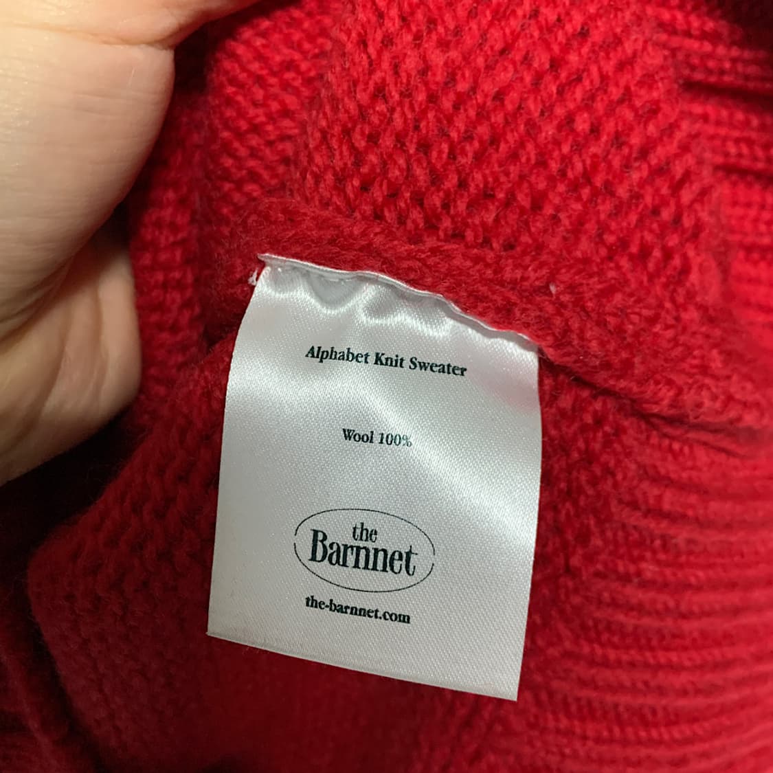 더바넷 알파벳 울 니트 상품이미지3