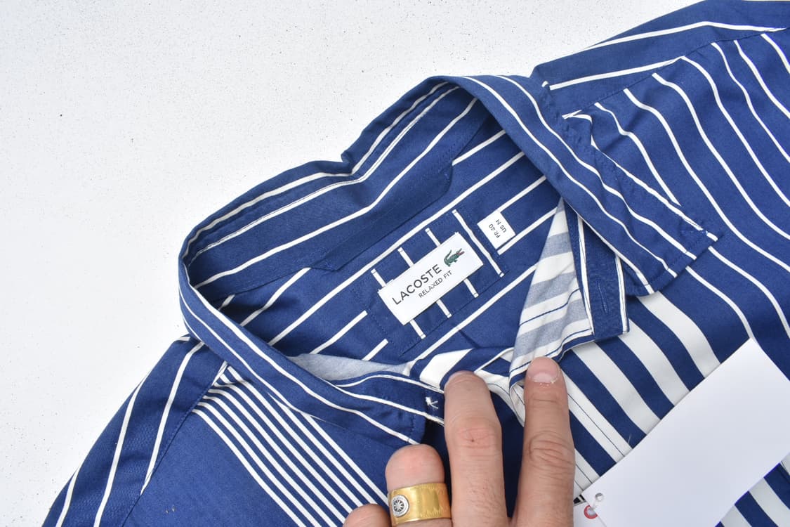 라코스테 스트라이프 셔츠 남방 M N0844 상품이미지4
