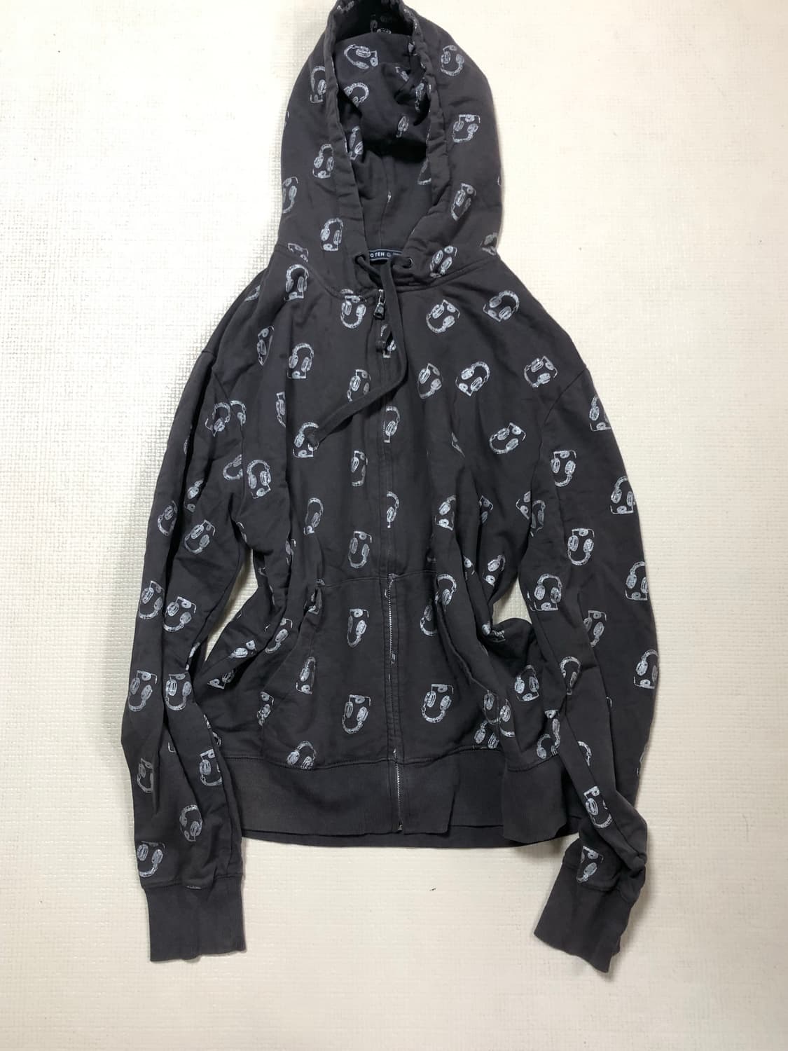 빈티지 그레이 펑크 후드집업 상품이미지9