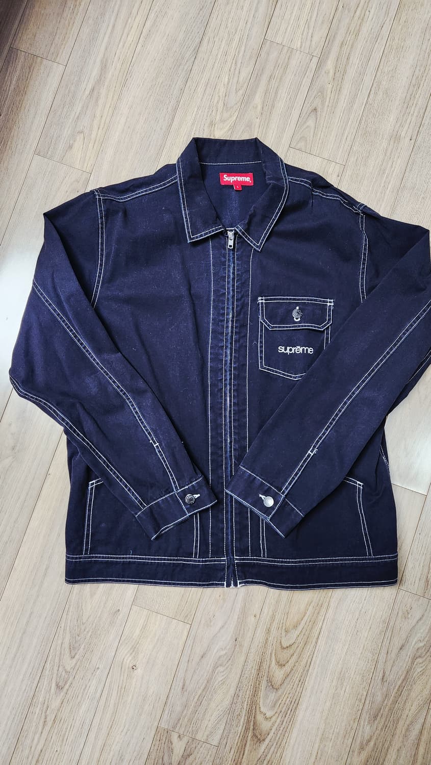 슈프림 블랙 스티치 자켓 L 상품이미지1