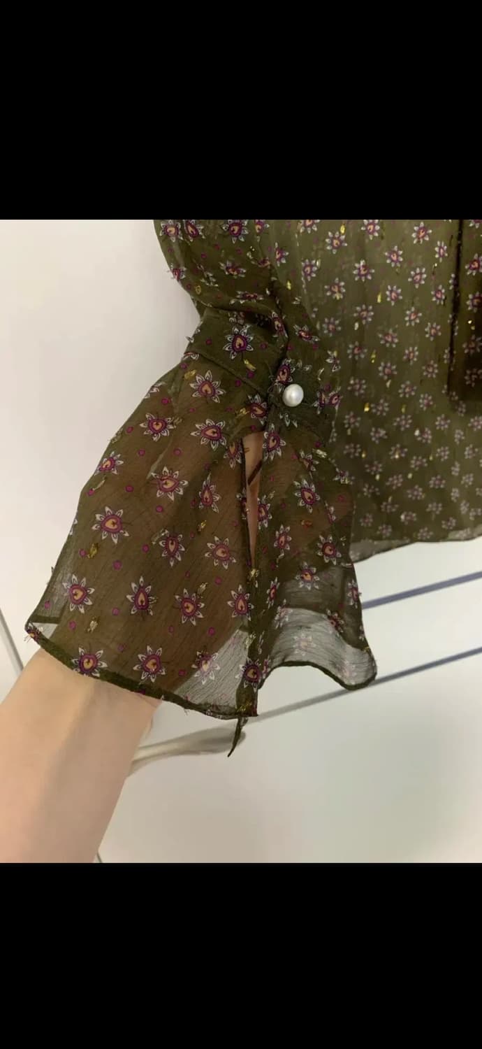 시스루 블라우스 상품이미지5