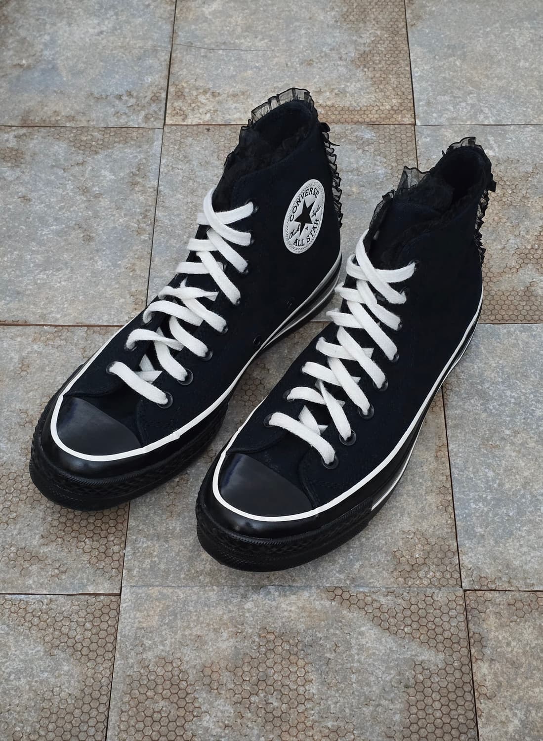 (250)컨버스 척 70 러플 보우 블랙 하이 상품이미지1