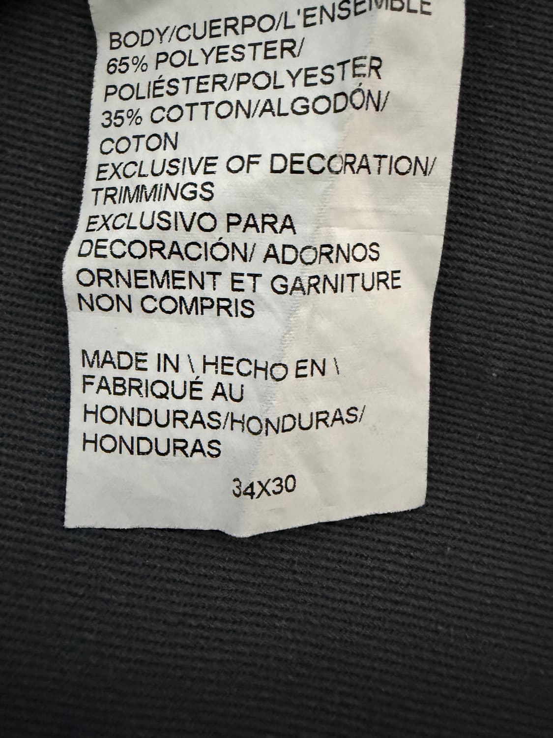 디키즈 더블니 차콜 34X30 상품이미지3