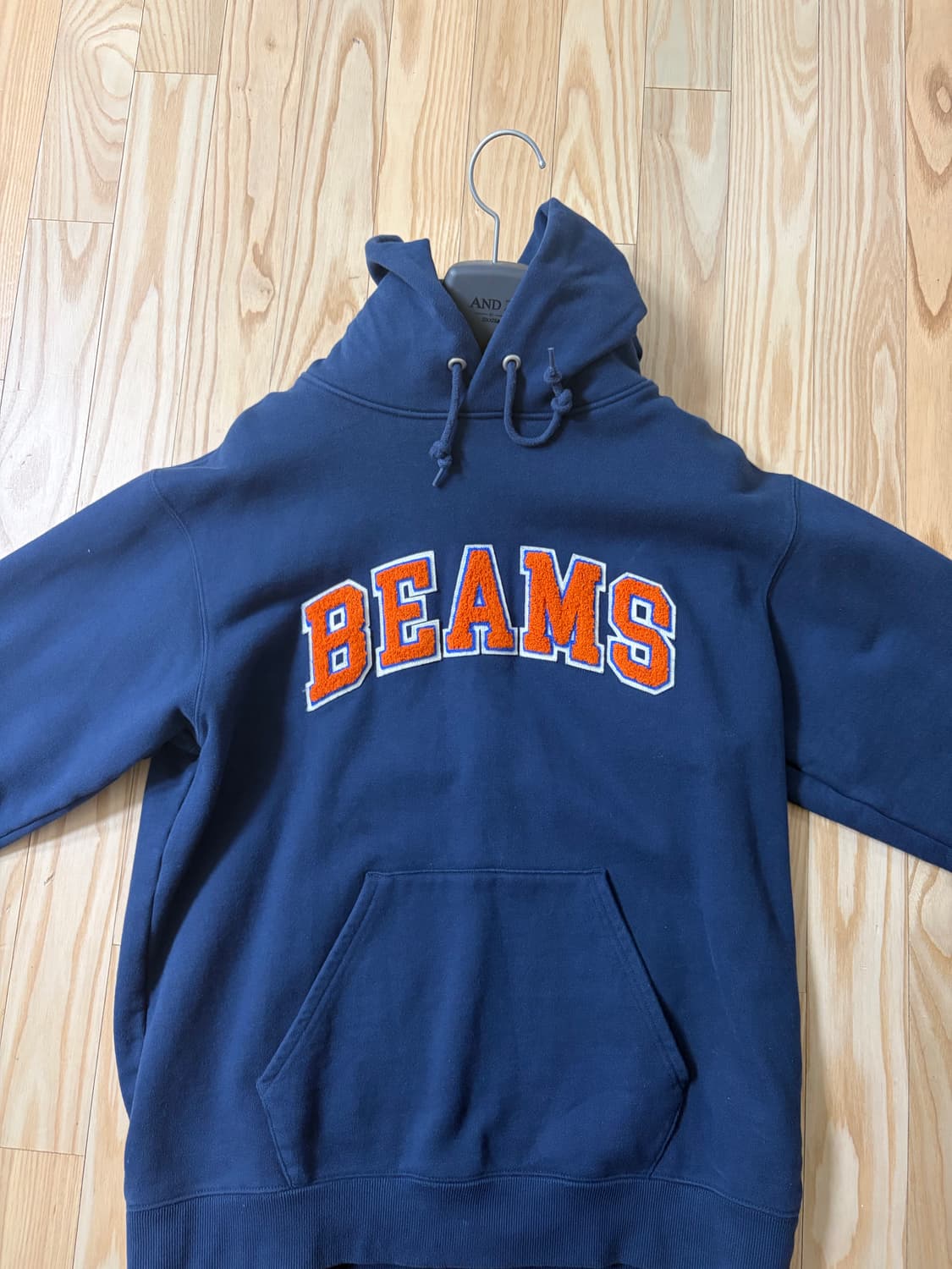 빔즈 베이직 후드티 네이비 L사이즈  상품이미지1