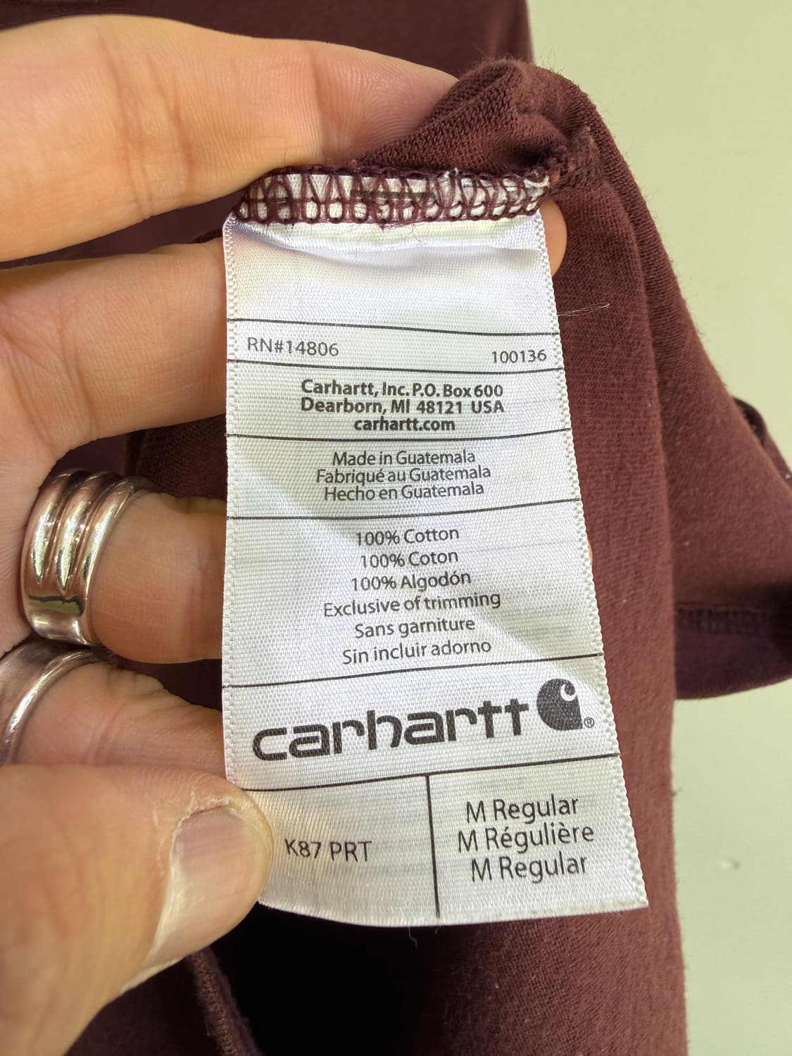 CARHARTT 포켓 반팔 티셔츠  상품이미지6