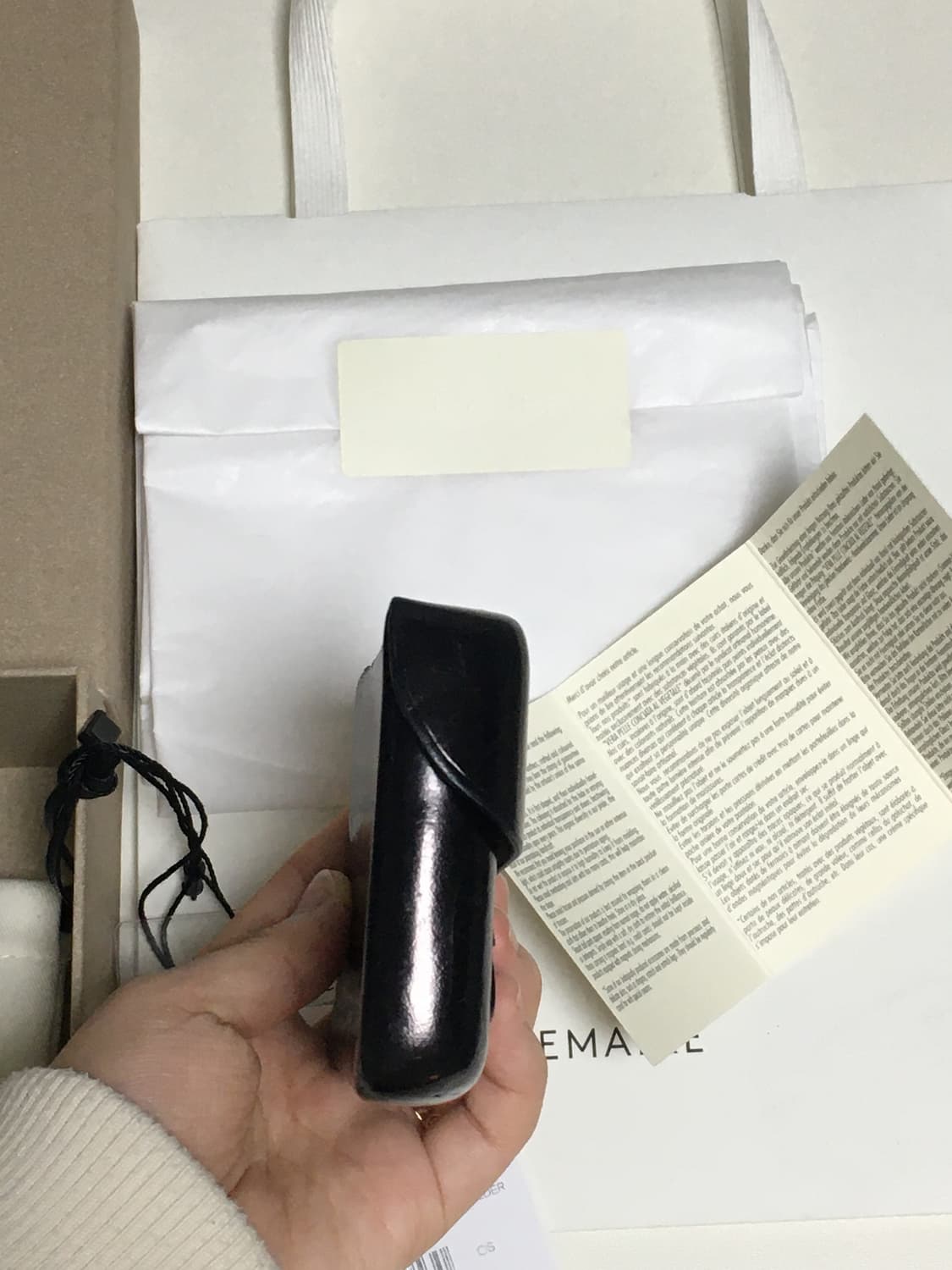 르메르 카트리지 지갑 블랙 상품이미지4