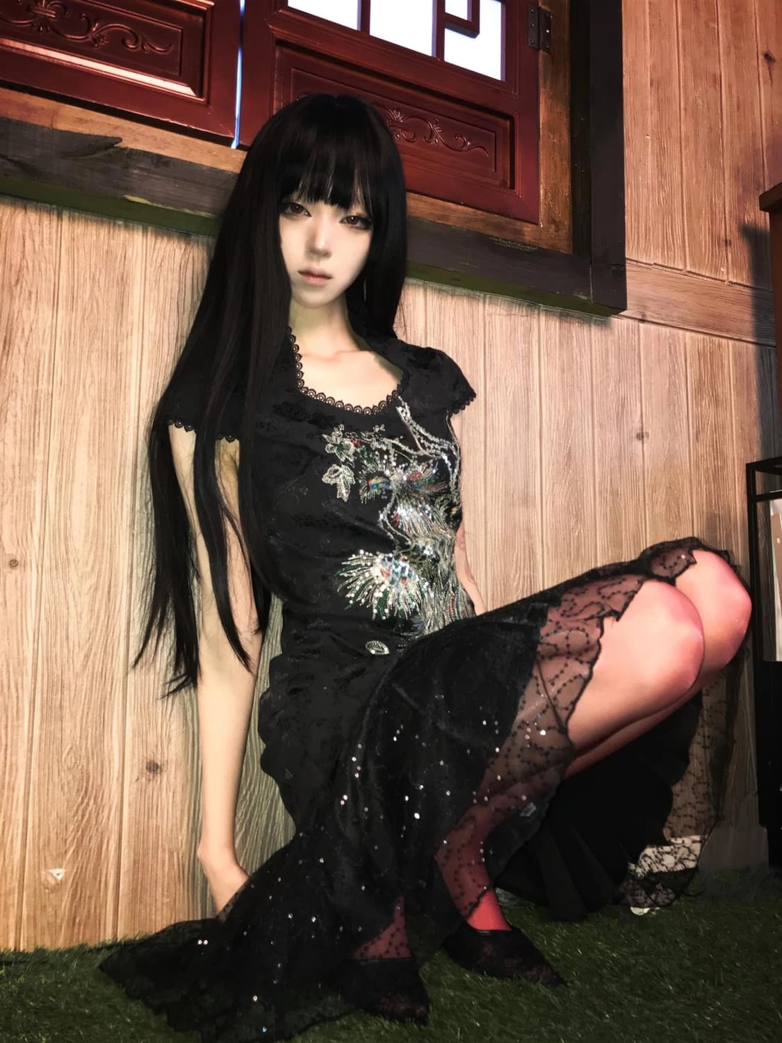 PIAOLIANG 피아오량 오리엔탈 미디 원피스 상품이미지4