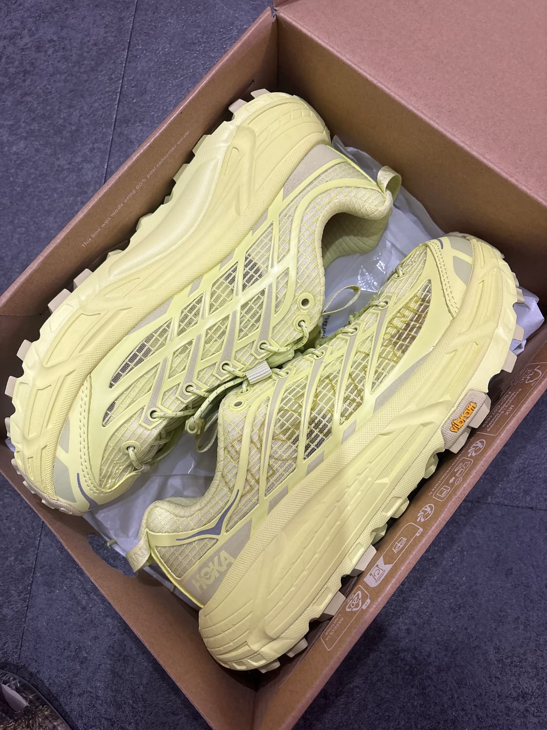 [230사이즈] 호카 U Mafate Three2 Grid JP 옐로 상품이미지1