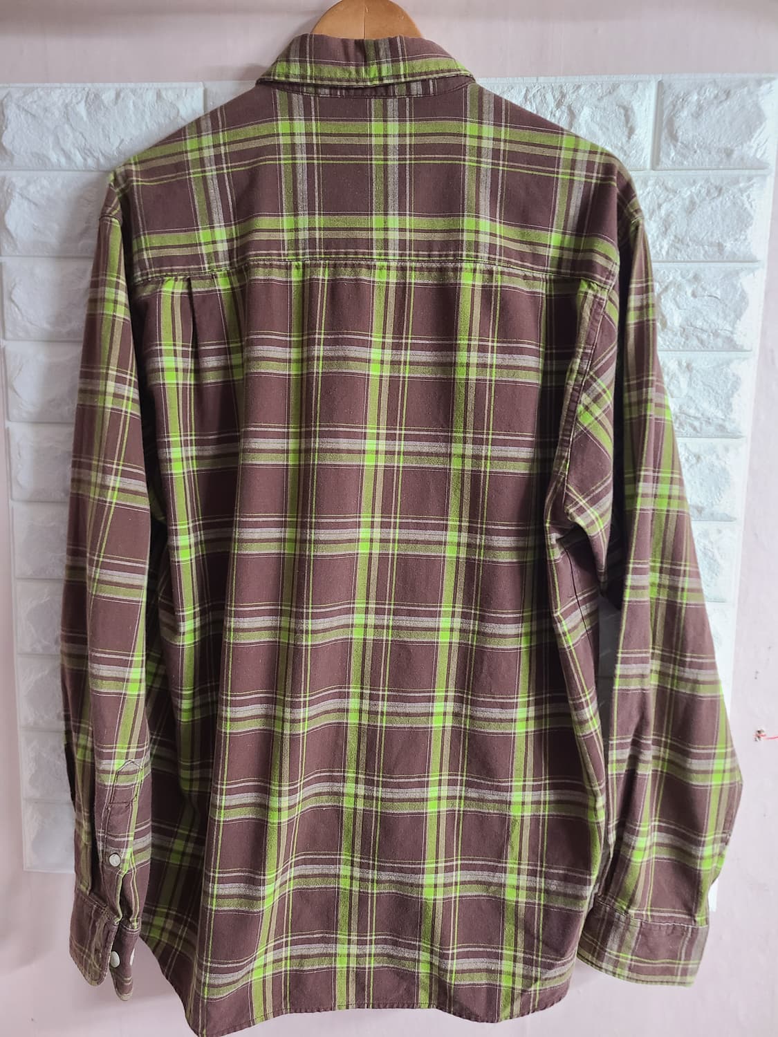 버버리 체크 남방 XL 상품이미지4