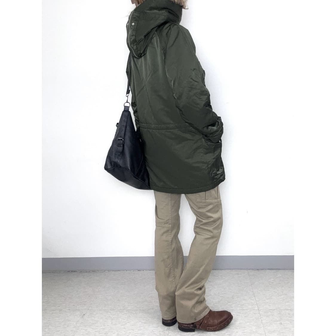 빈티지 GAP 카키 하이넥 야상 점퍼 자켓 상품이미지4
