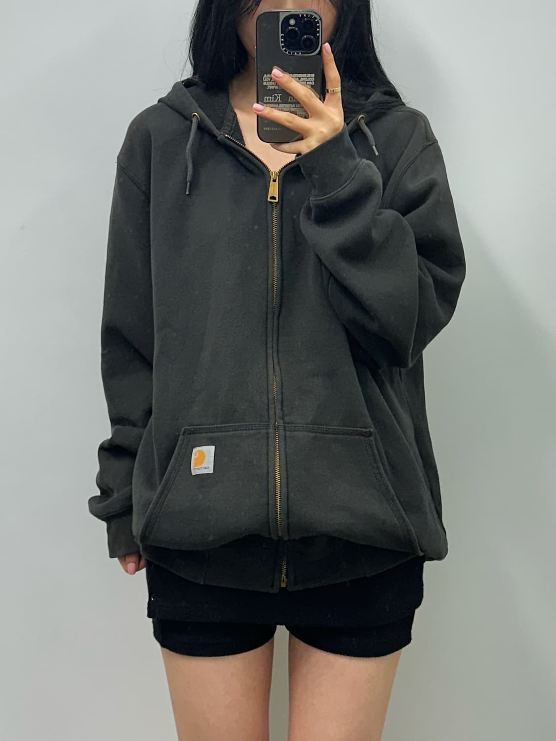 칼하트 써멀 차콜 후드집업 상품이미지1