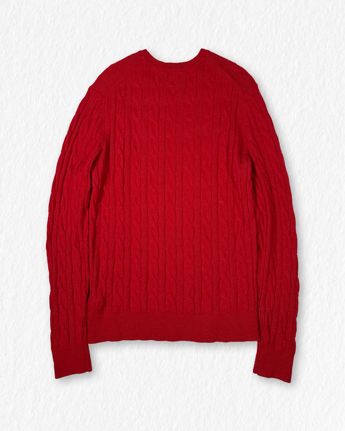 타미힐피거 케이블 니트 레드 상품이미지2