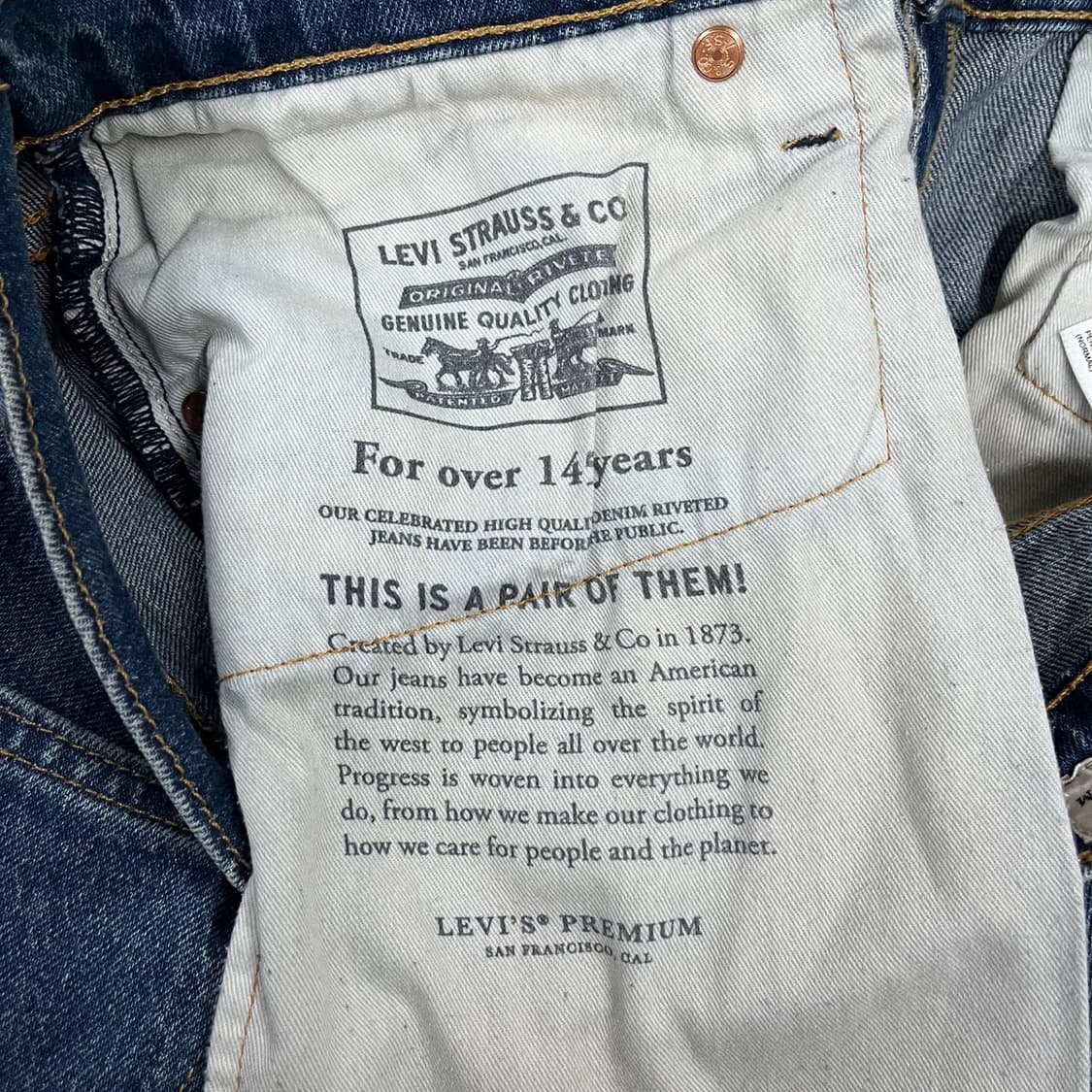 [정품/32] 리바이스 청바지 데님 바지 블루 b14 상품이미지7