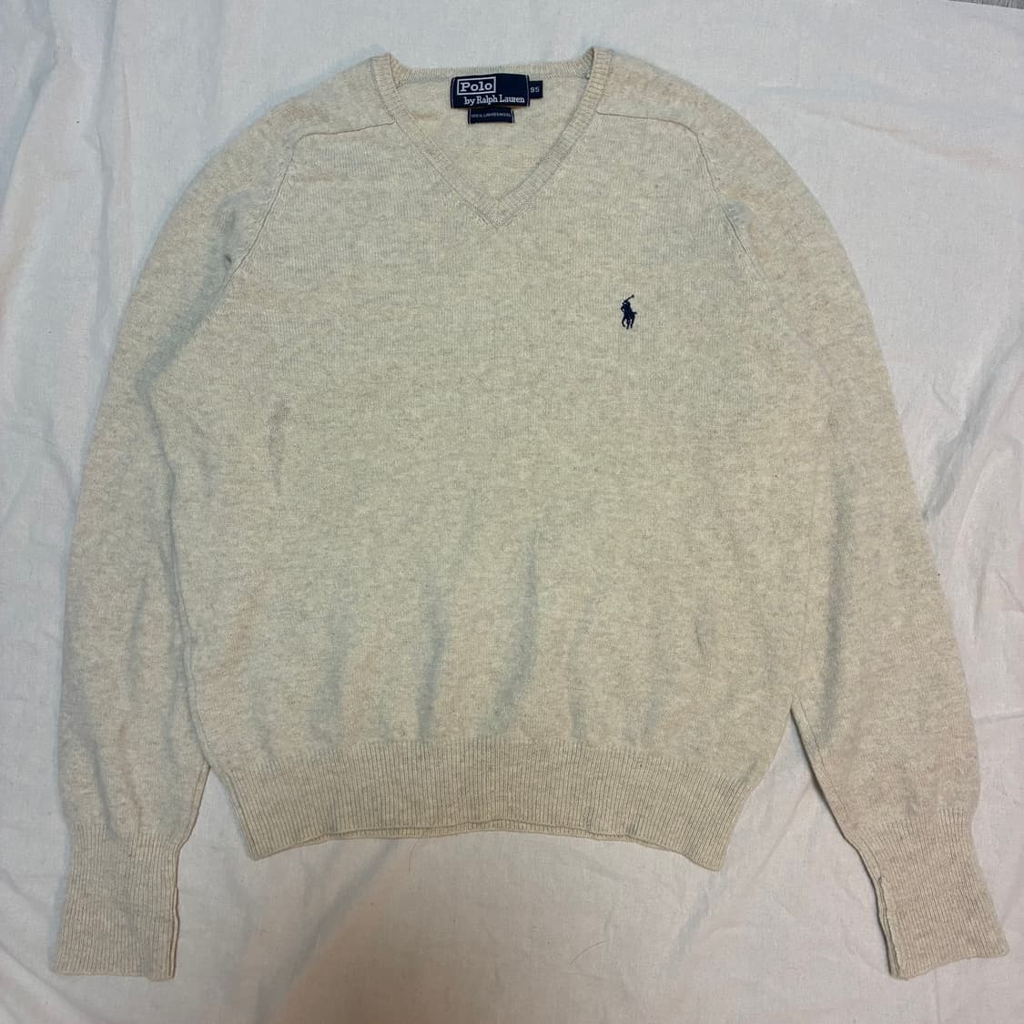 폴로 랄프로렌 브이넥 니트 아이보리 상품이미지2
