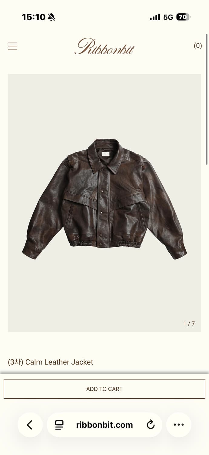 리본빛 ribbonbit Calm 레더자켓 상품이미지1