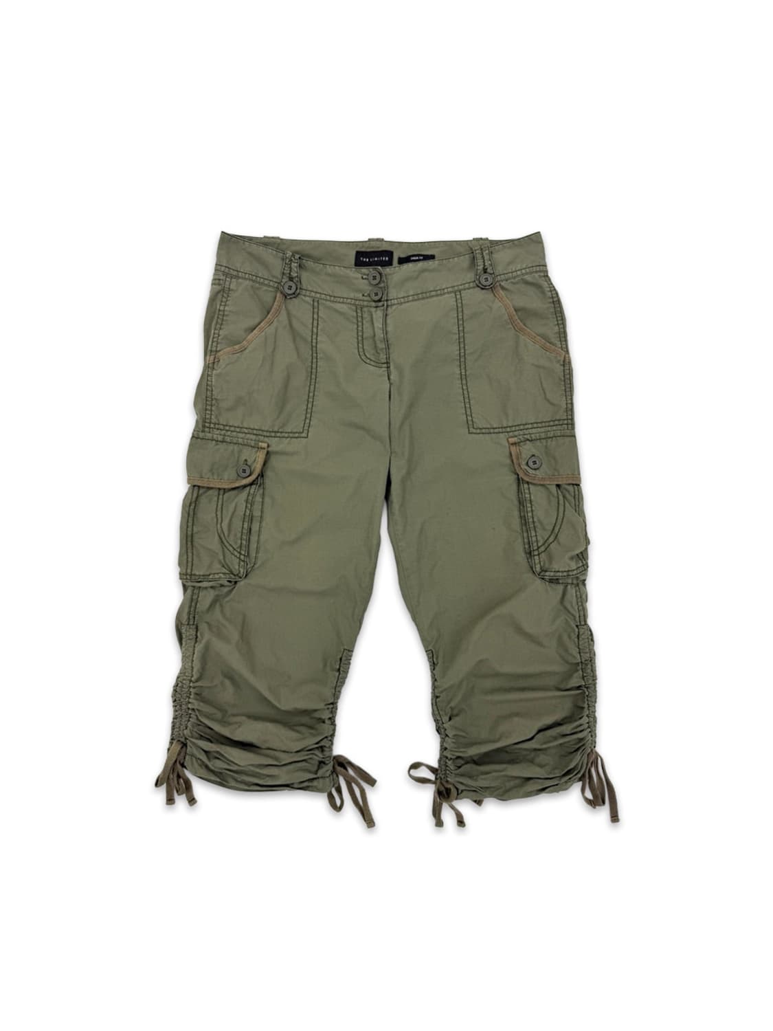 빈티지 00‘s 카고 셔링 카프리 팬츠 상품이미지1