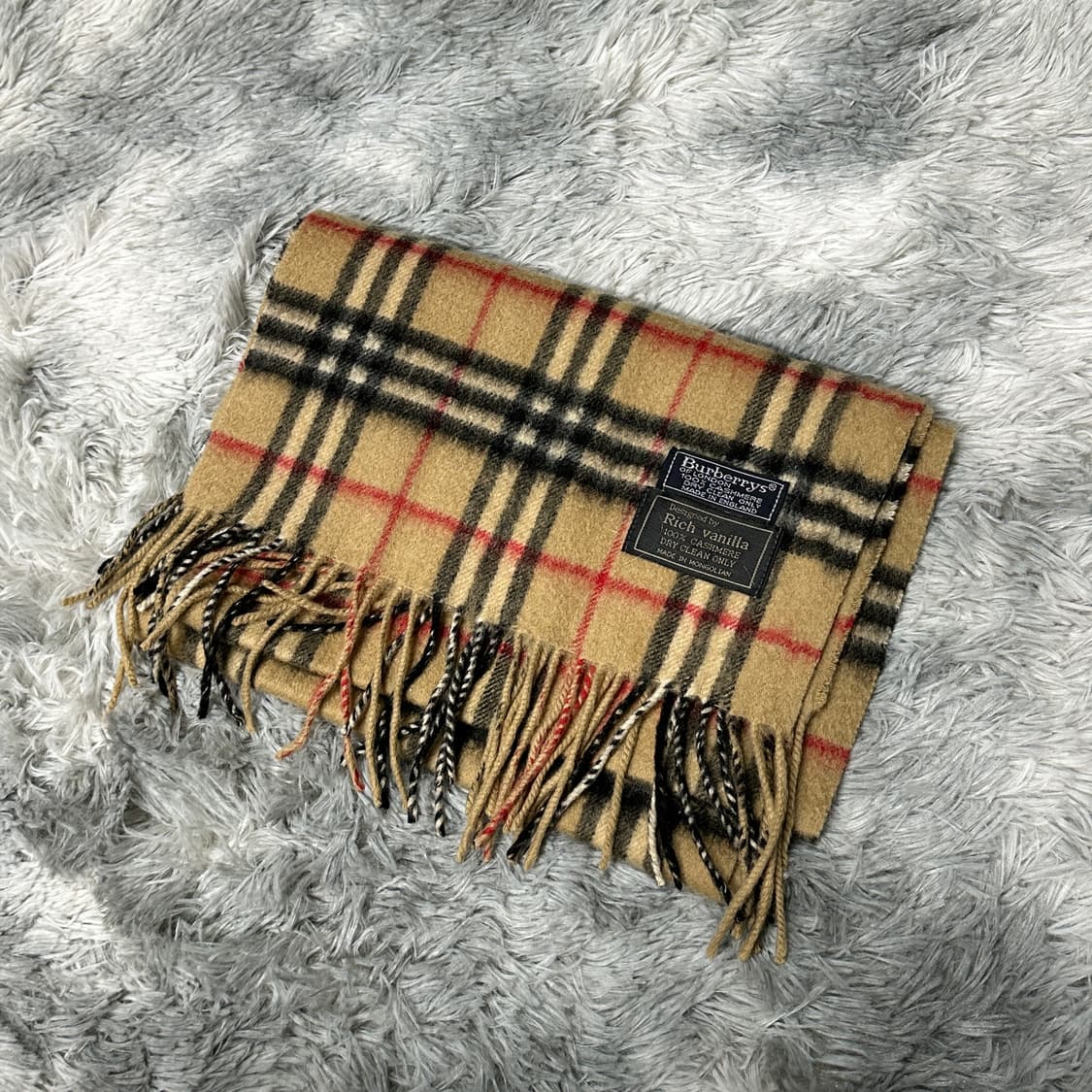 버버리 캐시미어 체크 머플러 상품이미지1