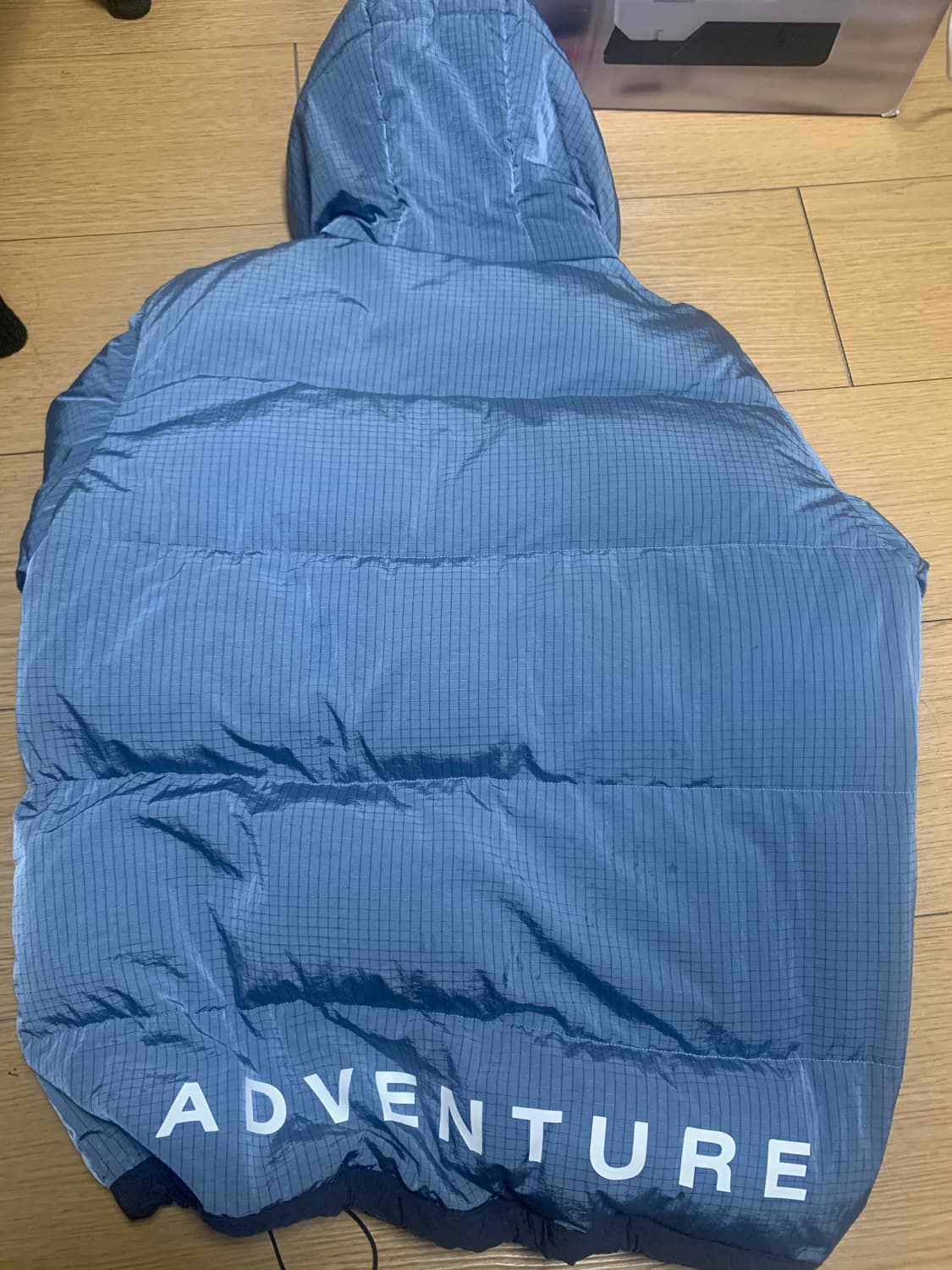 (거의 새것) 아디다스 어드벤처 오리털 패딩 블루 상품이미지2