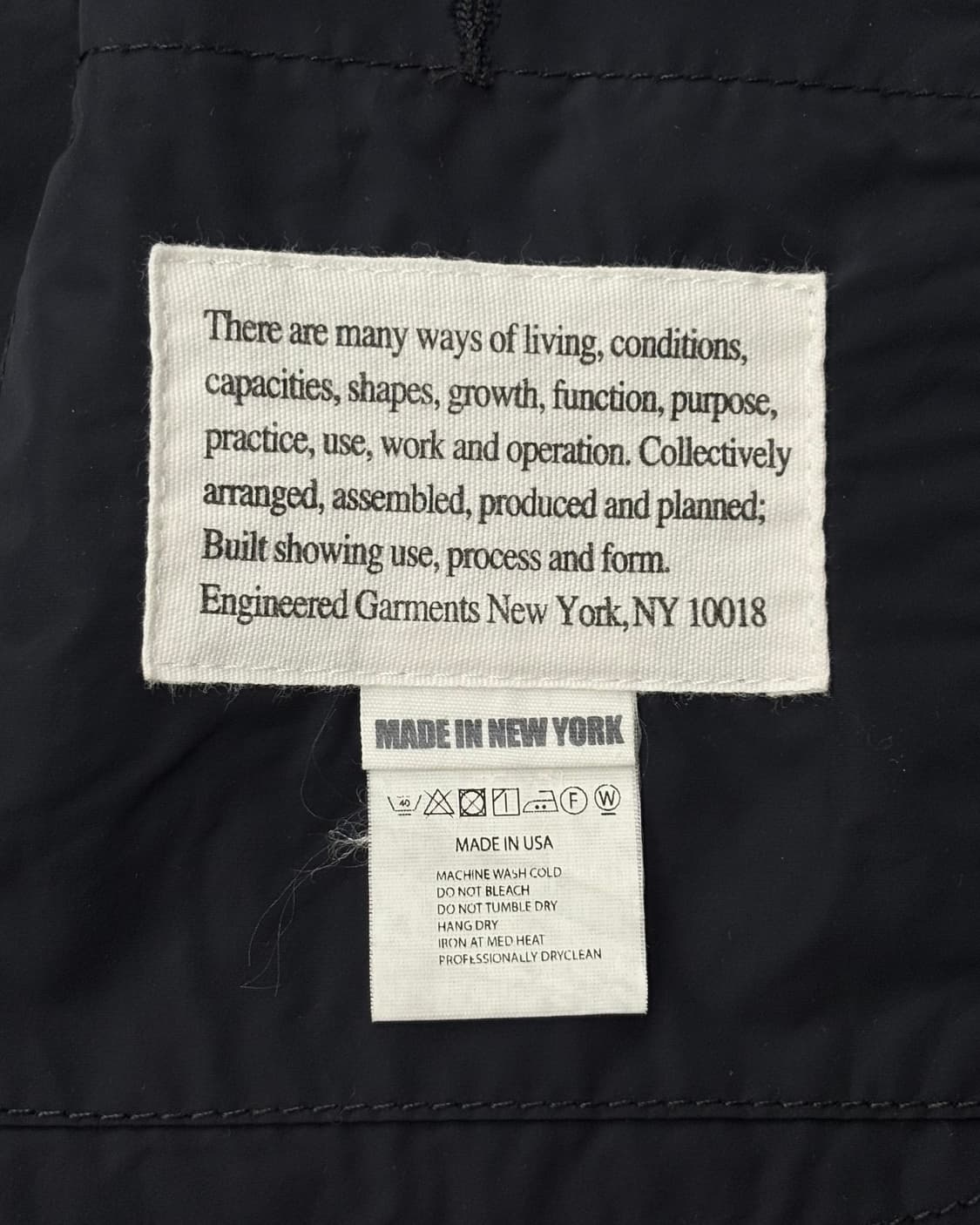 Engineered Garments 블랙 나일론 베드포드 자켓 상품이미지7