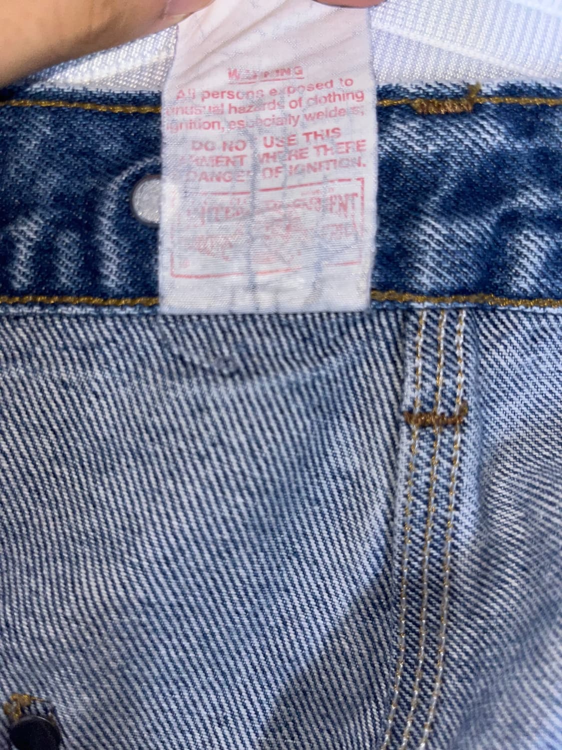 빈티지 칼하트 더블니 데님 made in usa 상품이미지3