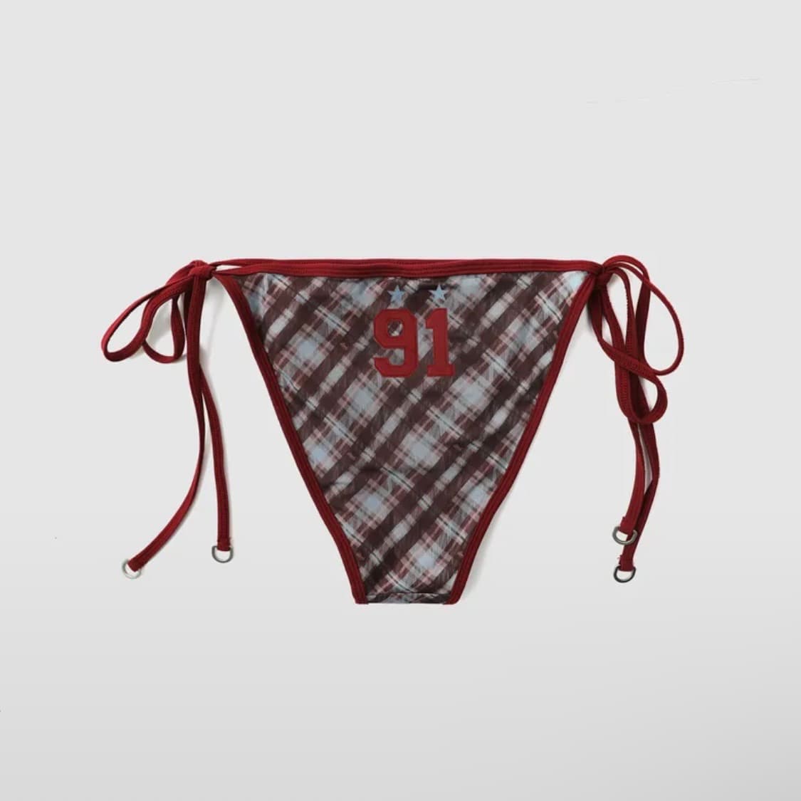 배드블러드/VINTAGE CLUB 체크 비키니 S 상품이미지3