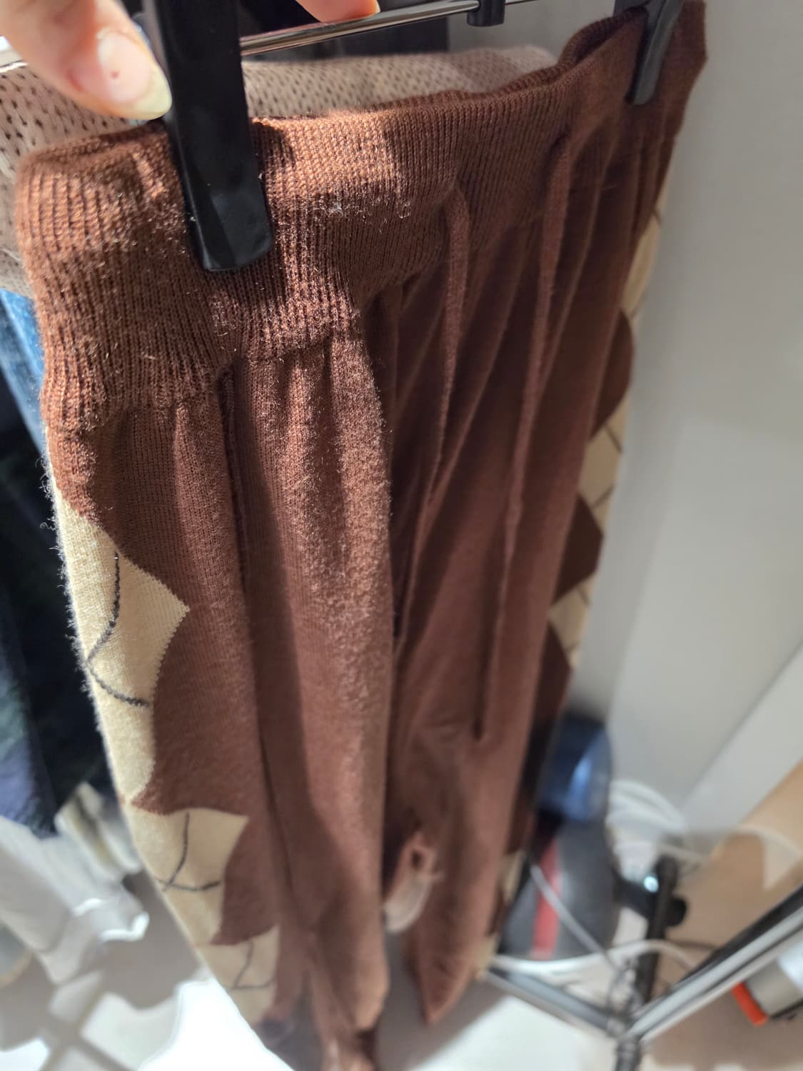 Openyy 아가일 니트 팬츠 상품이미지2