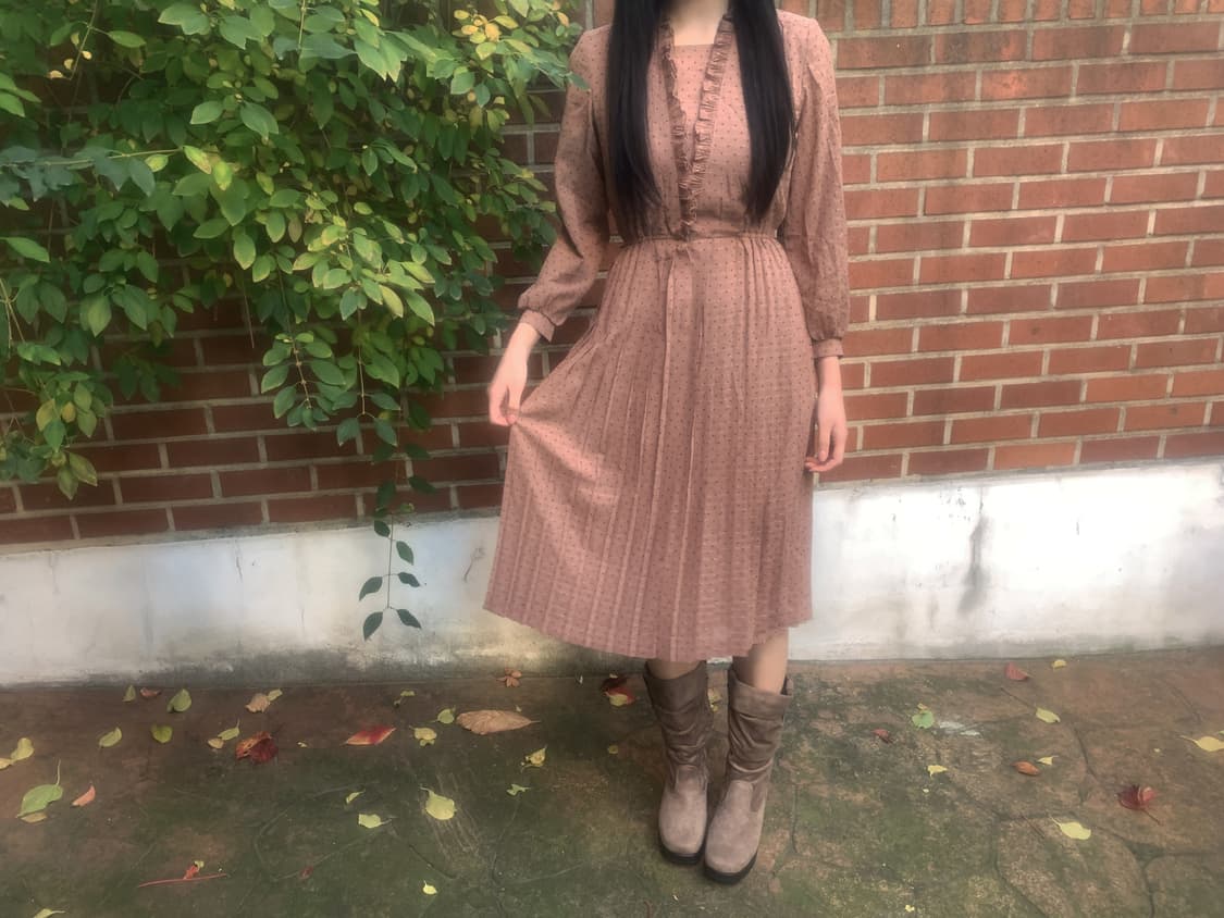 Vintage Frill Collar Dress 상품이미지9