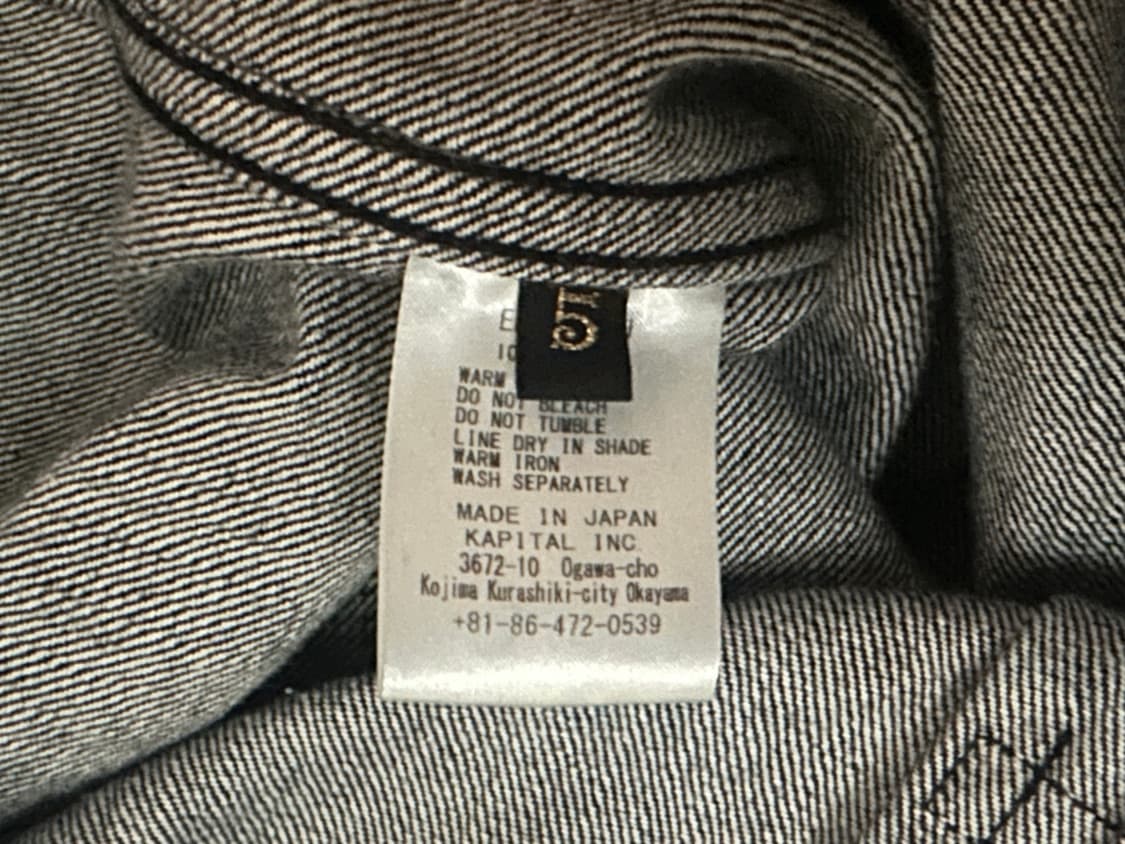 캐피탈 14 oz.1st 데님 자켓 인디고 5size 상품이미지4