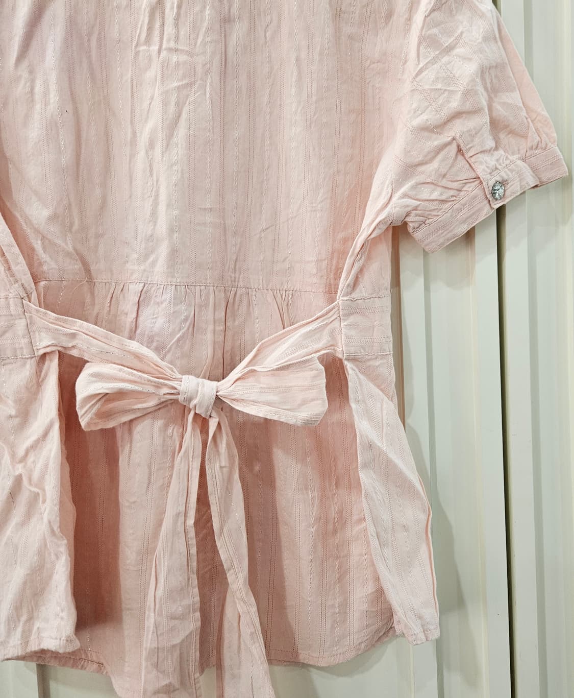 핑크색 퍼프 반팔 블라우스 상품이미지7