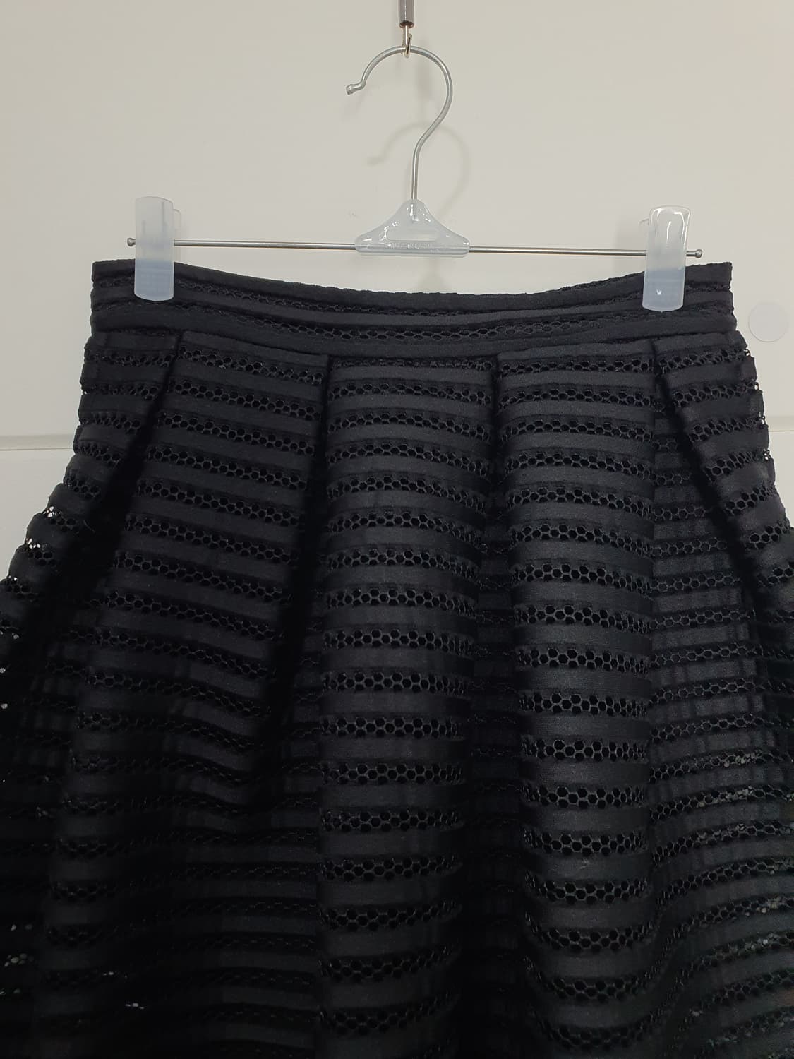 마쥬 Maje 우아한 블랙 시스루 A라인 미디 스커트 사이즈 1 상품이미지3