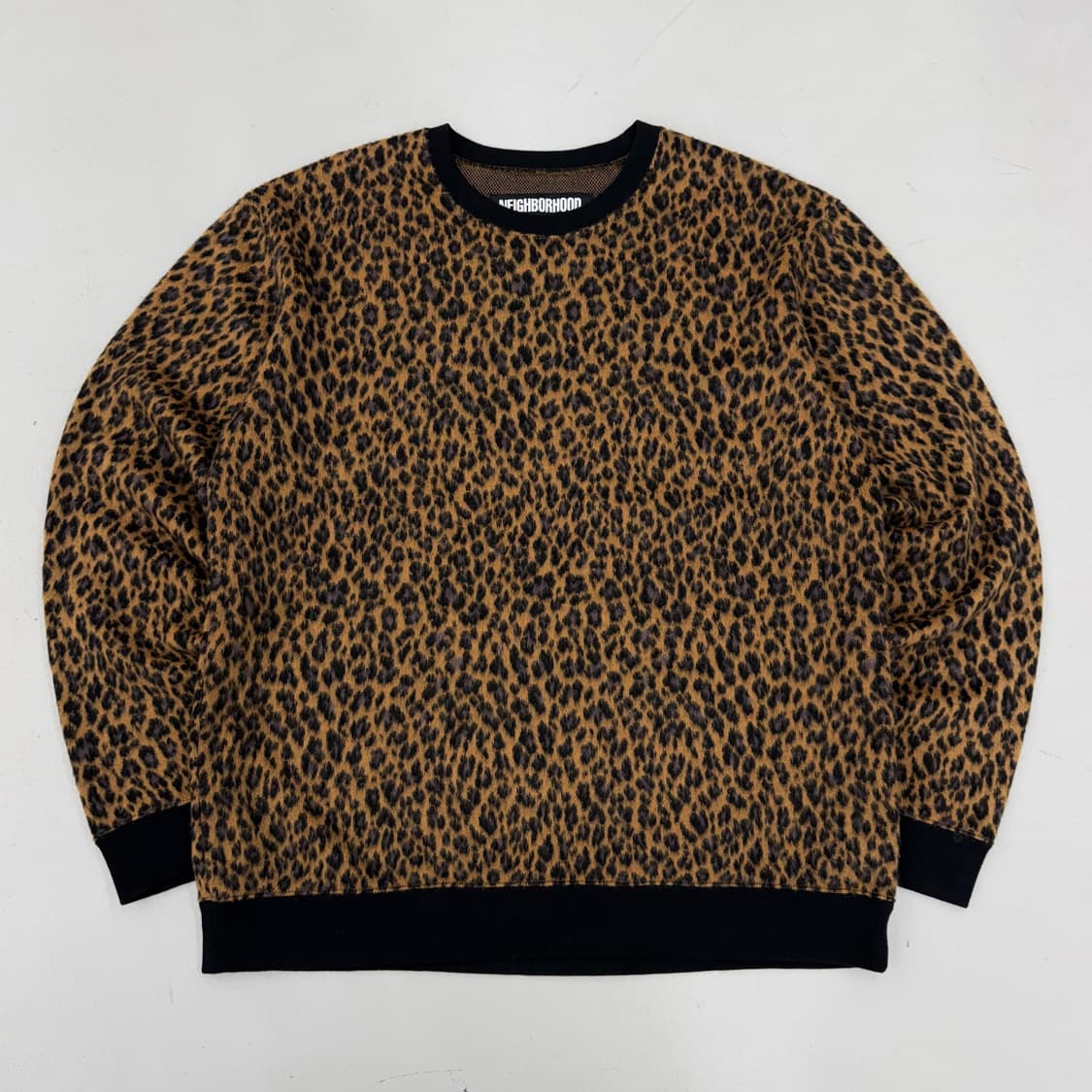 네이버후드 레오파드 크루넥 니트  상품이미지2