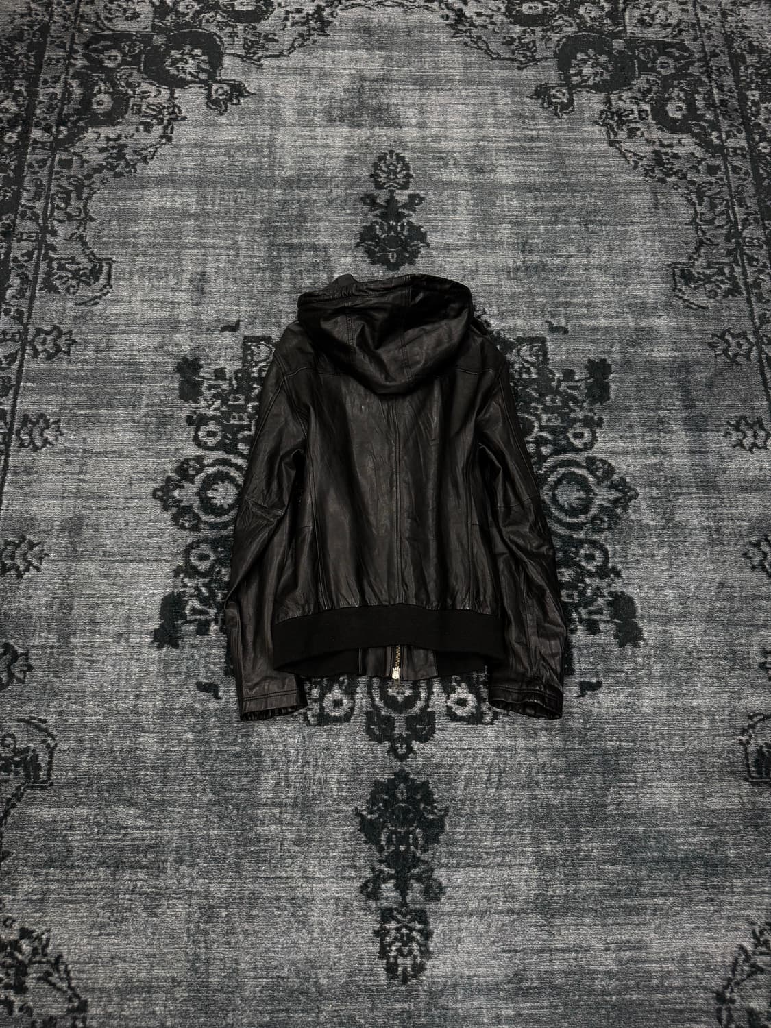 Back number sheep skin hood rider jacket 상품이미지6