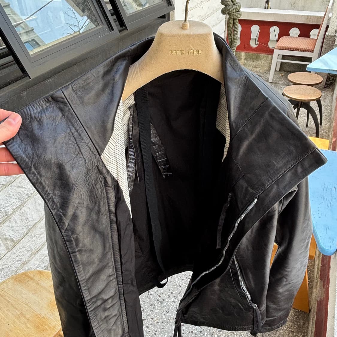 boris bidjan saberi calf skin lap jacket 상품이미지4