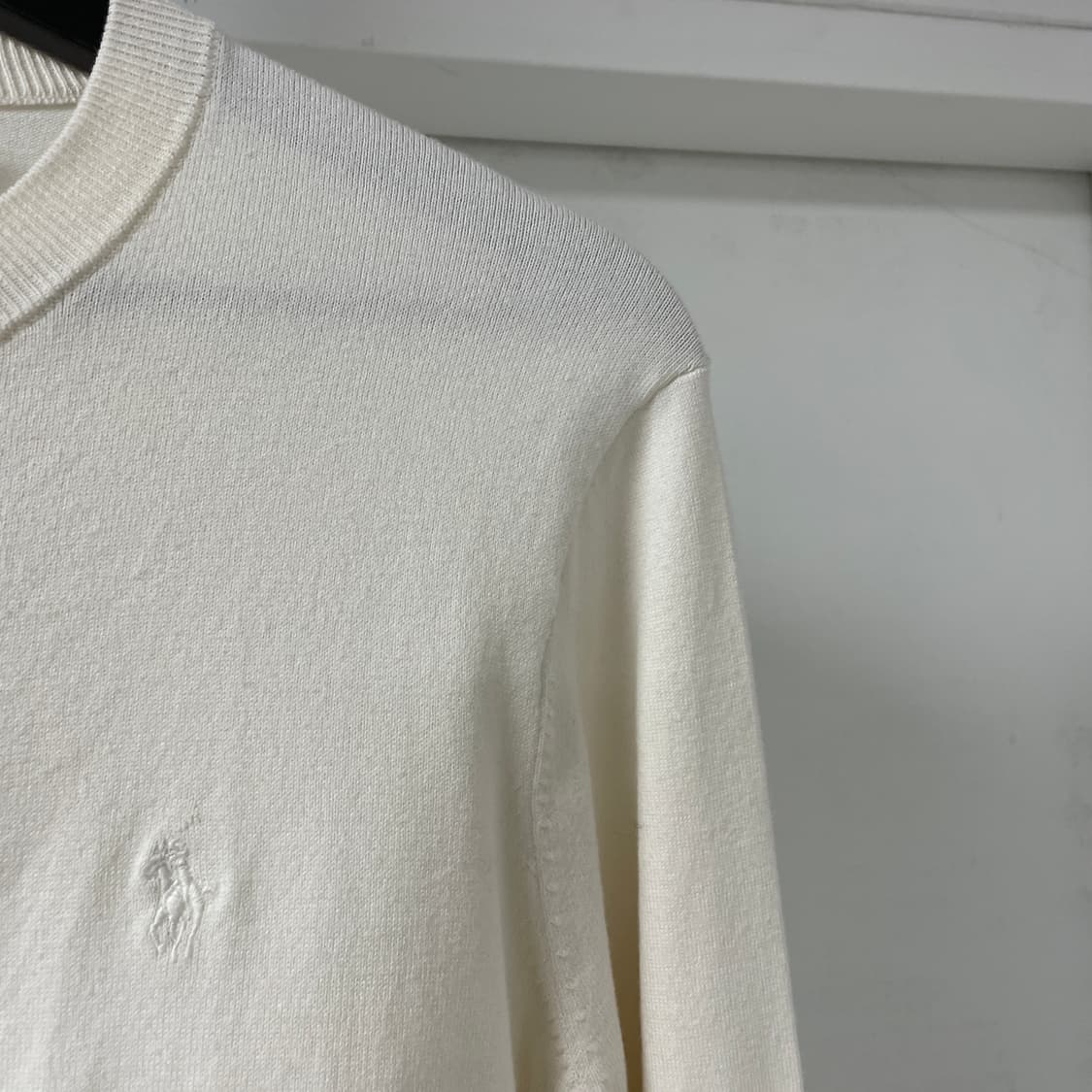 폴로 랄프로렌 QR 가디건 화이트 L(W) 상품이미지4
