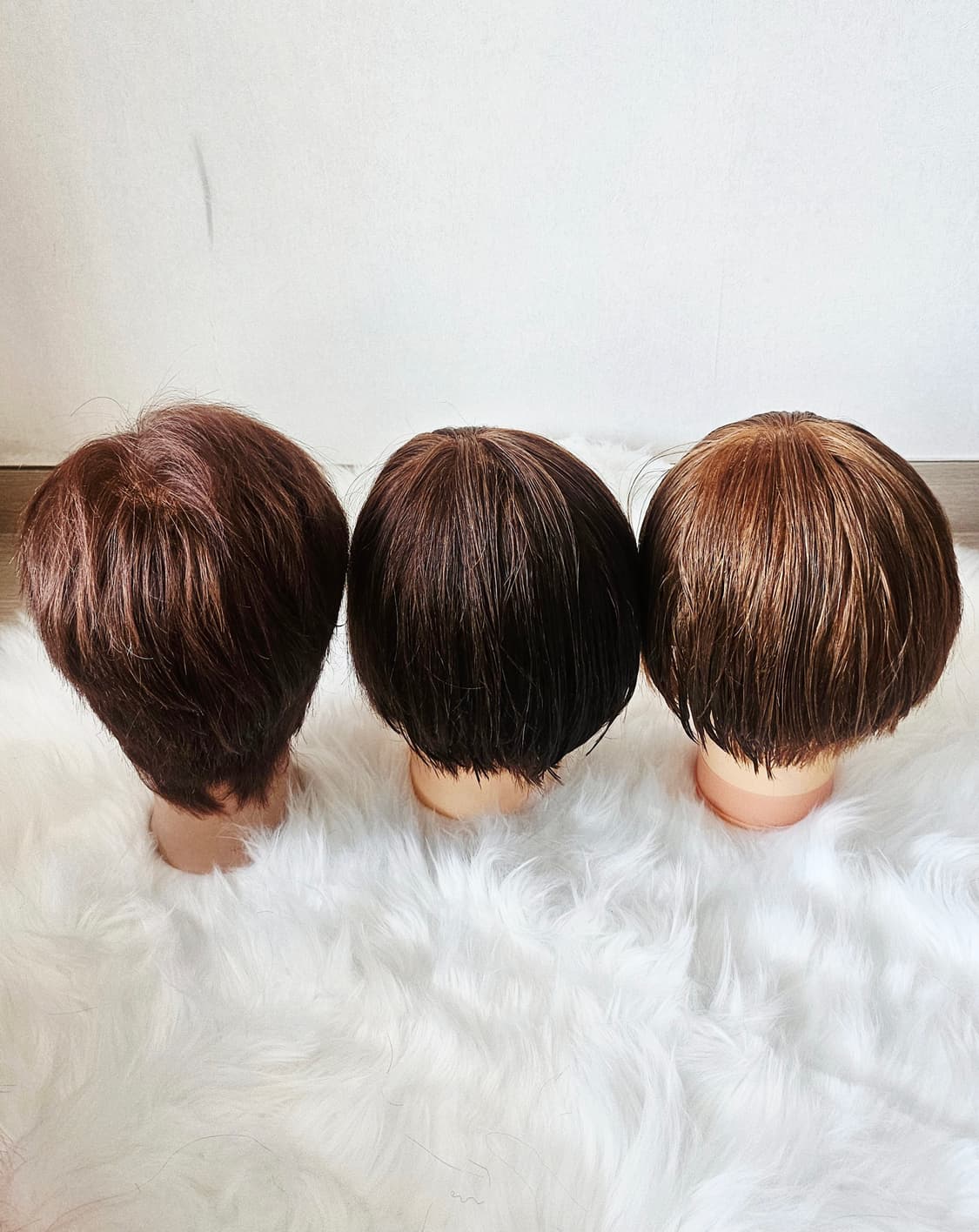 미용 커트 연습용 통가발 3개 / 앞머리 길이 있음(20cm) 상품이미지4