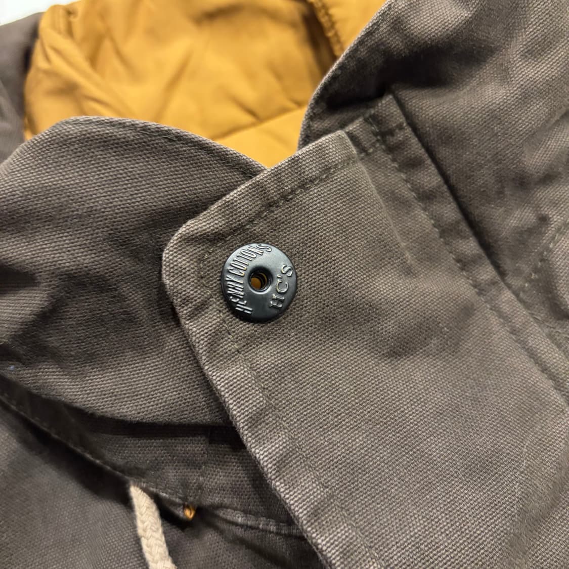 [105] 헨리코튼 빈티지 브라운 야상 점퍼 포켓 자켓 B320 상품이미지5