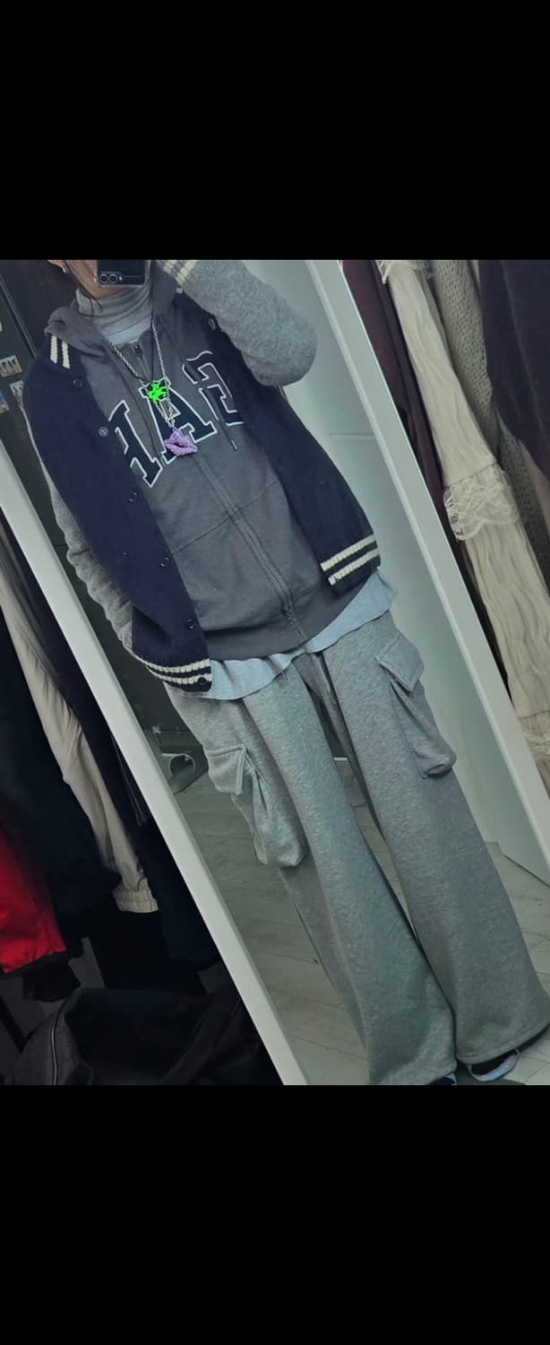 와걸셋트(갭후집+도트니트+울가디건) 상품이미지2