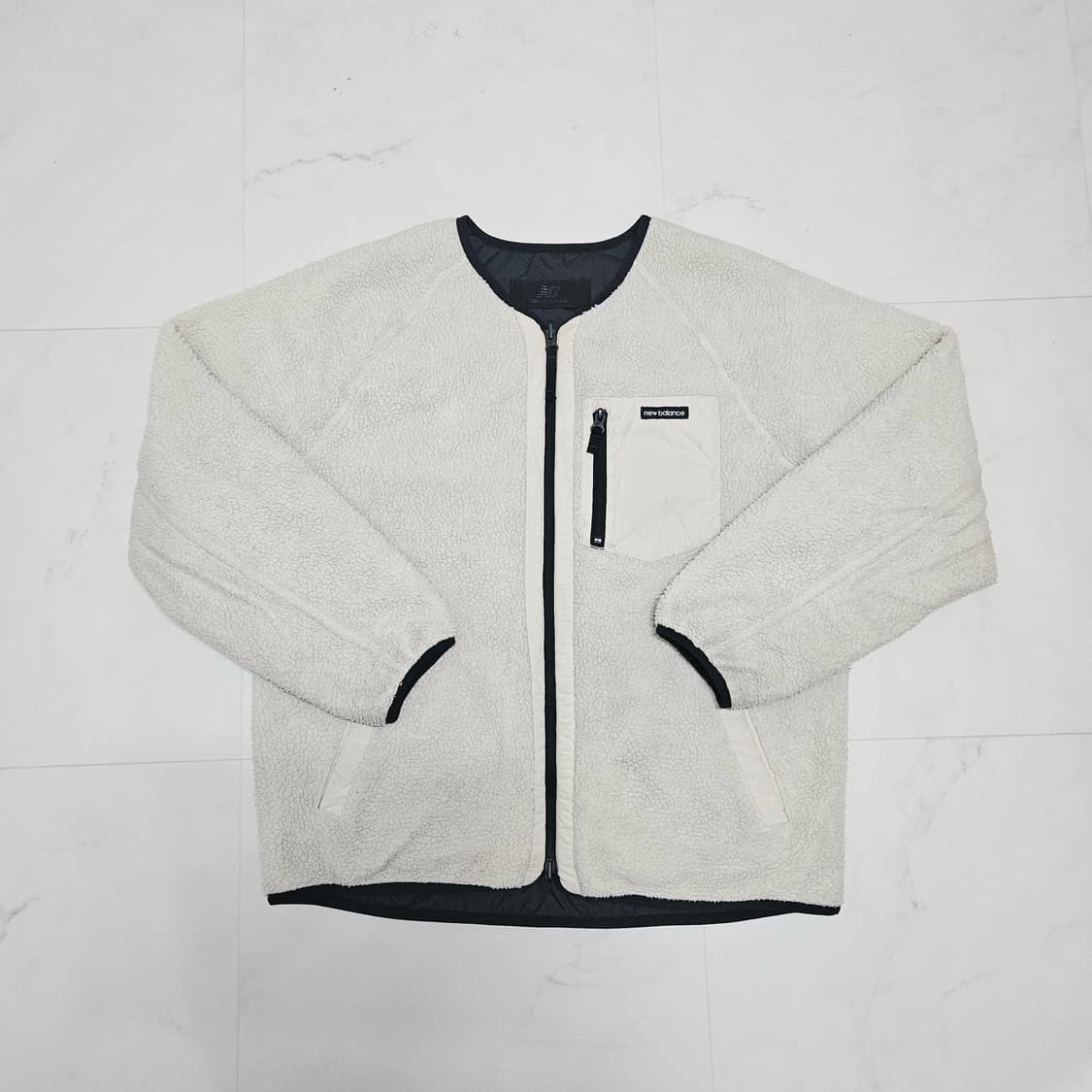 L 100) 뉴발란스 리버시블 후리스 퀼팅자켓 상품이미지4