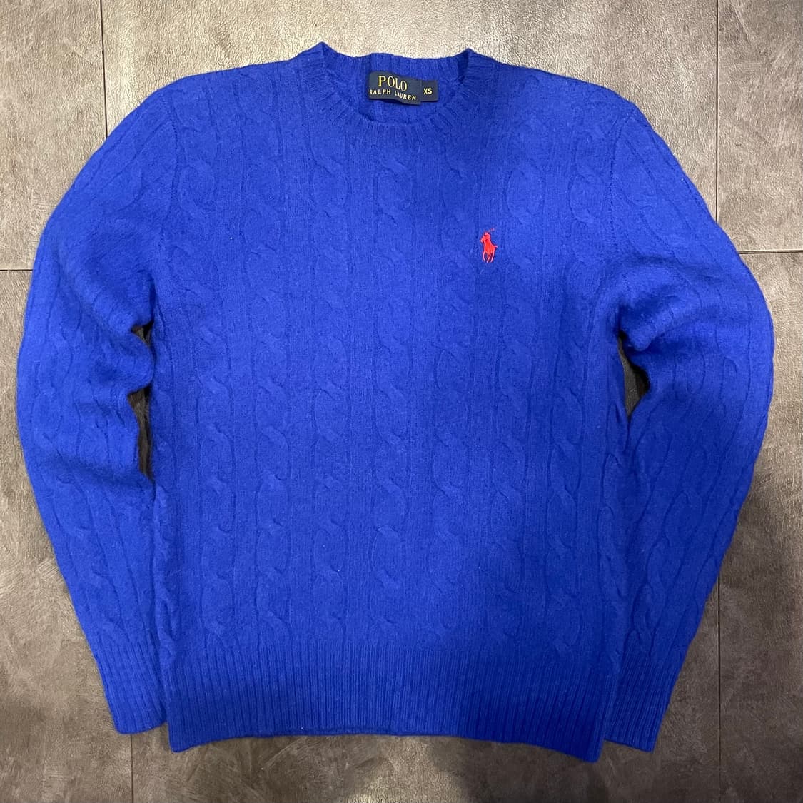[IM] polo 폴로랄프로렌 블루  꽈배기 니트 상품이미지2