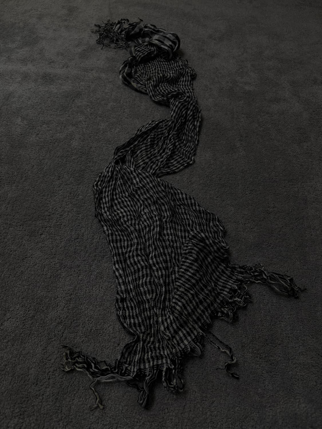 Vintage v-kei punk mood flannel scarf 상품이미지1