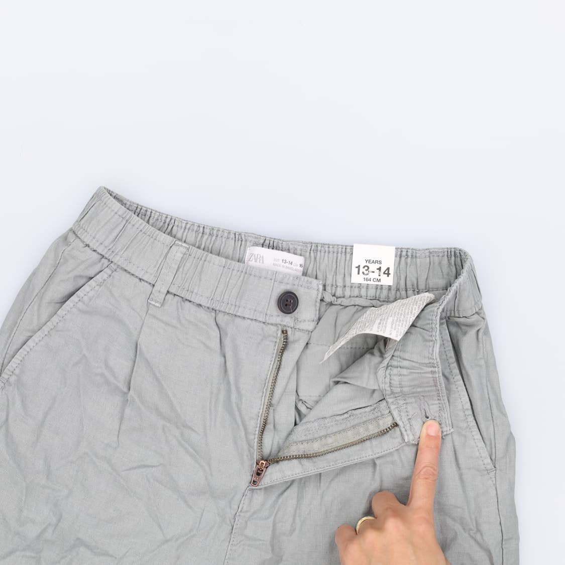 [13-14Y] 새상품 자라 키즈여성 밴딩 마 팬츠 1216H1 상품이미지3
