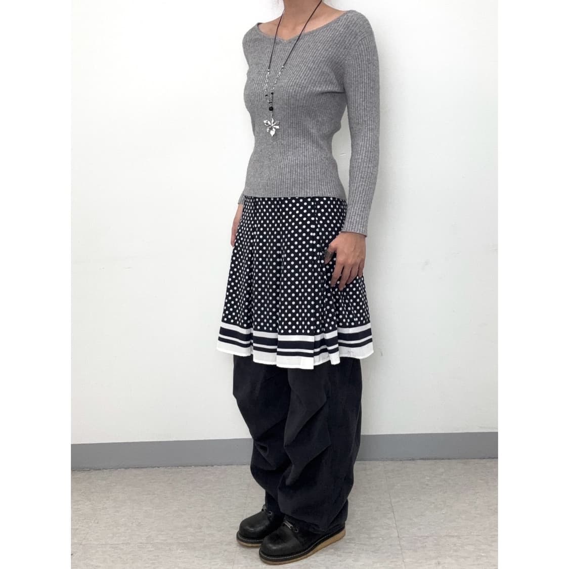 빈티지 골지 롱슬리브 니트 상품이미지3