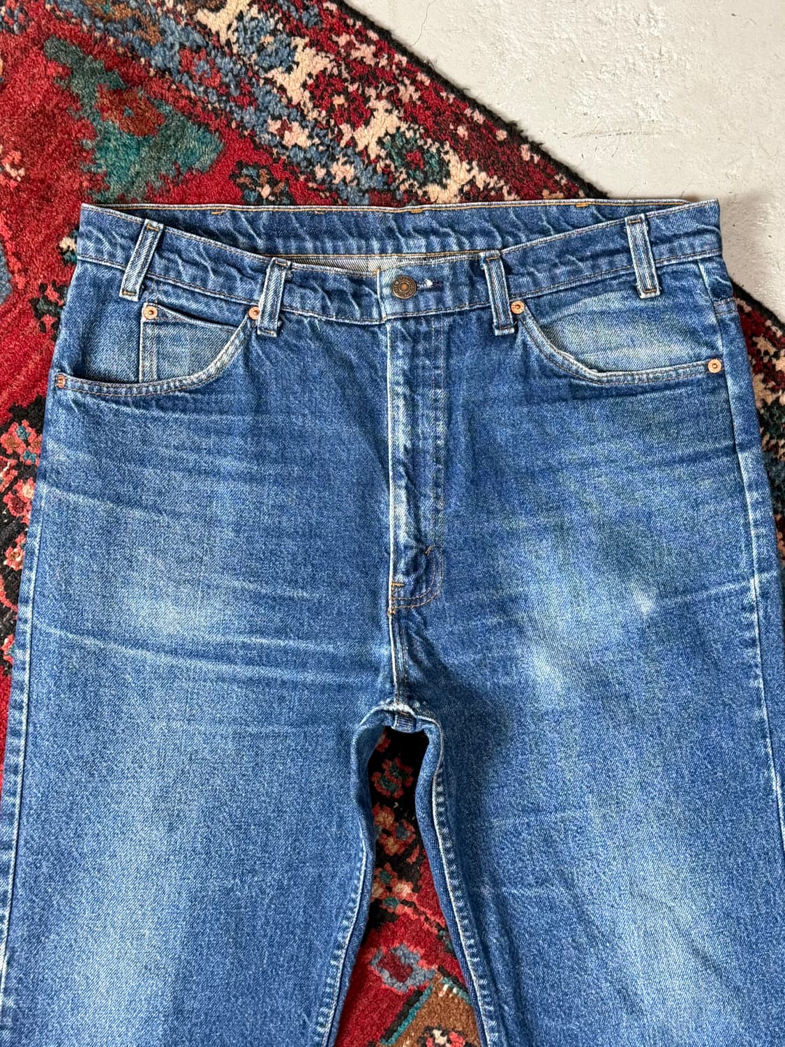 90's USA Made 빈티지 리바이스 517 오렌지탭 부츠컷 상품이미지5