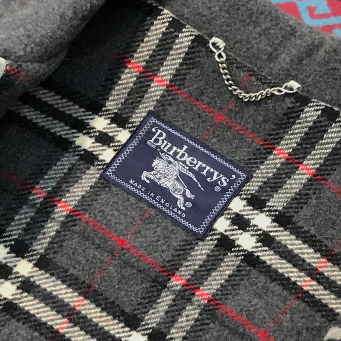 버버리 잉글랜드 스페셜리티 그레이 울 더플코트 남성 115 여성 오버핏 상품이미지5