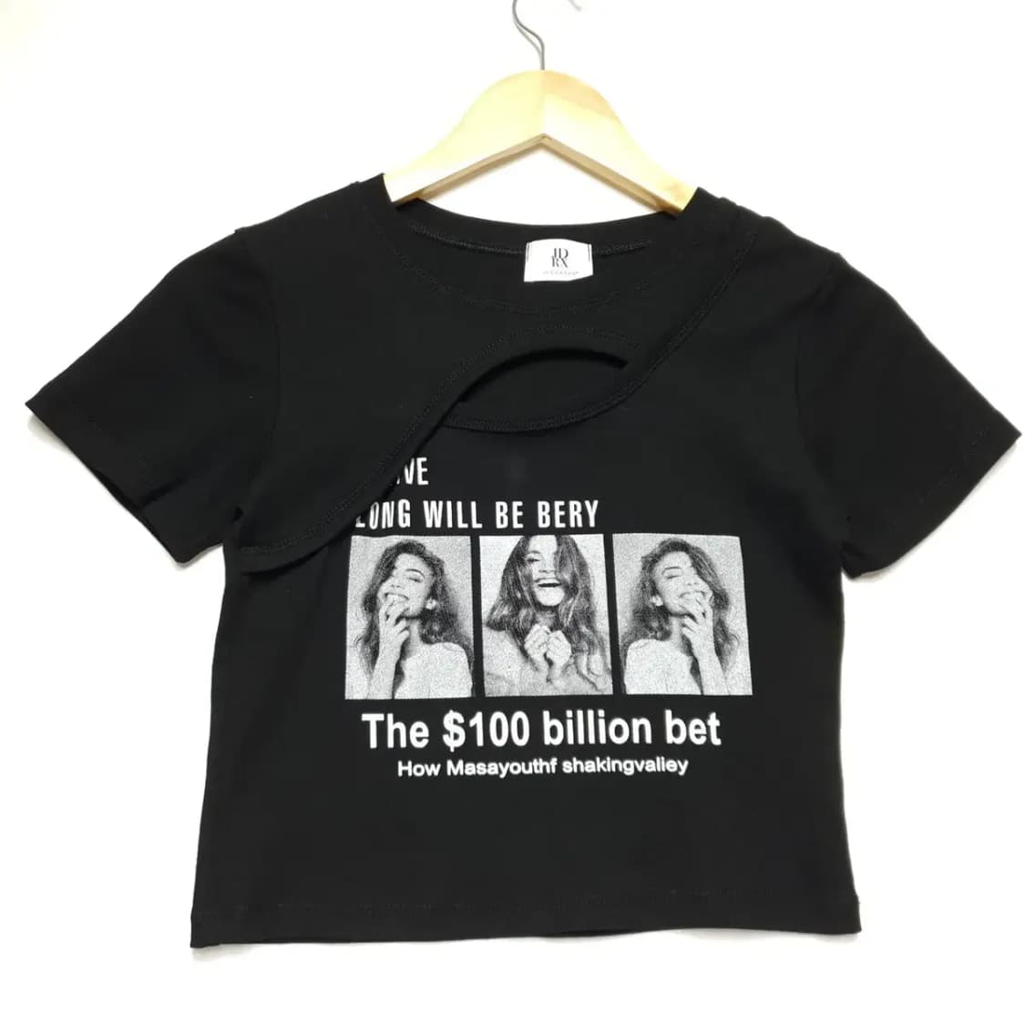 컷아웃 반팔 크롭티_F433 상품이미지1