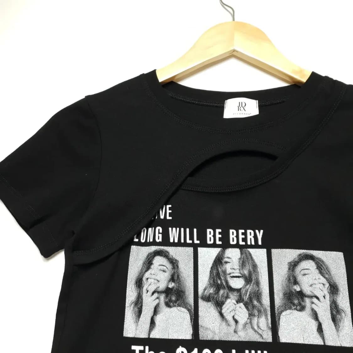 컷아웃 반팔 크롭티_F433 상품이미지3