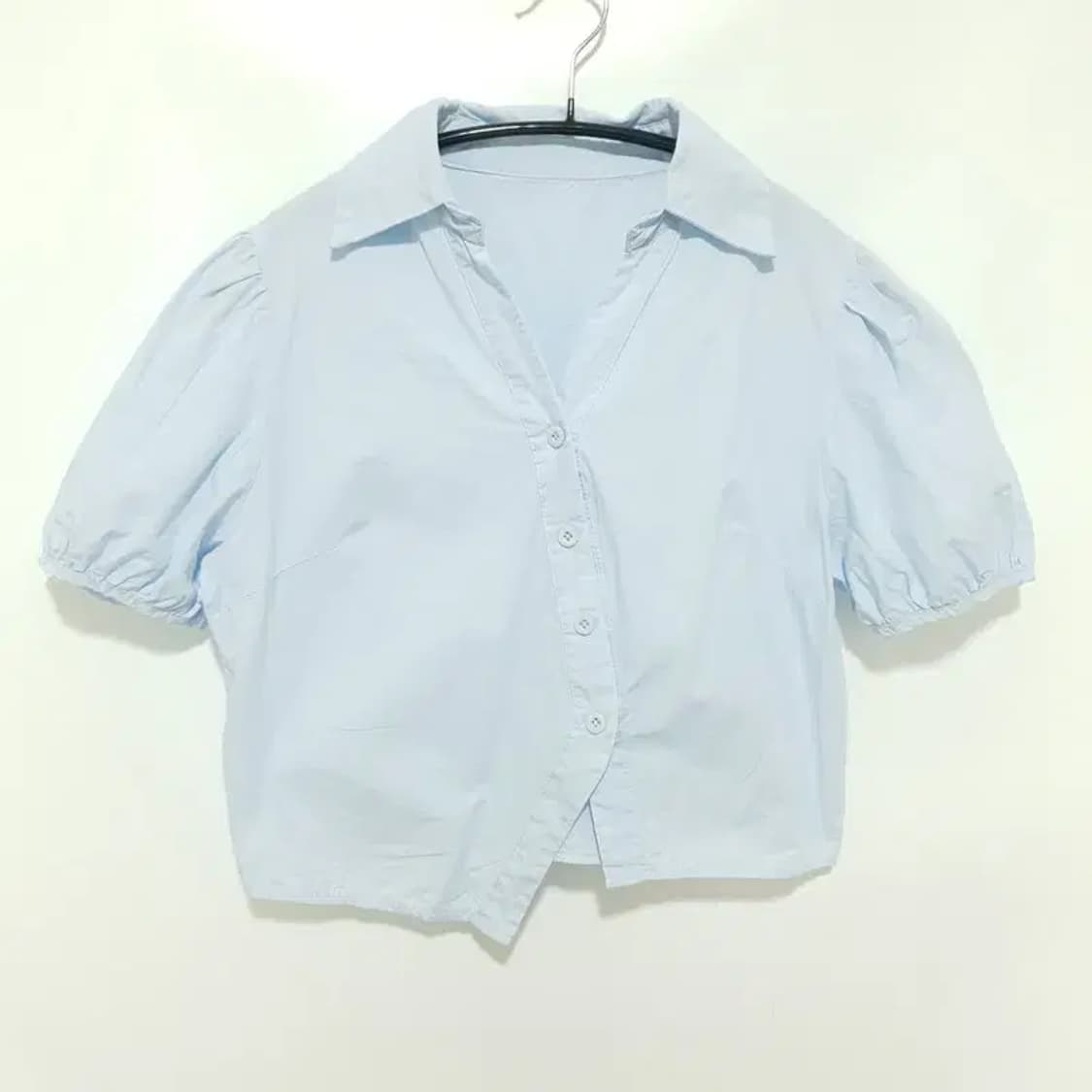 크롭 블라우스 F_S0182 상품이미지1