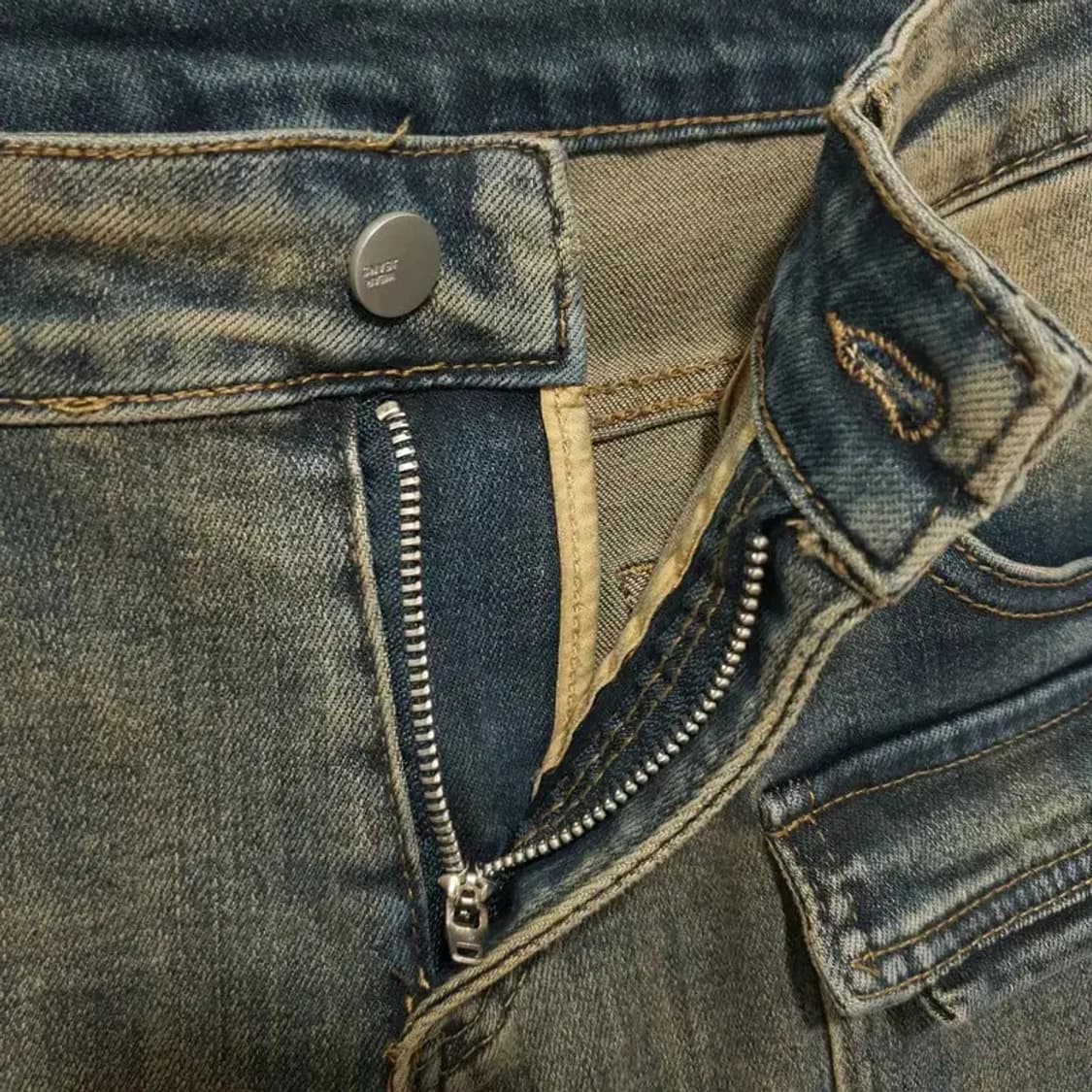 여성 포켓 버클 포인트 데님 부츠컷 데님 팬츠 XL_M0234 상품이미지6