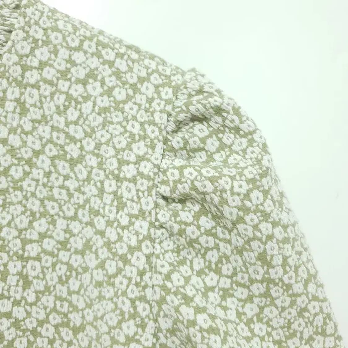 퍼프소매 플라워 블라우스 M_S0237 상품이미지3