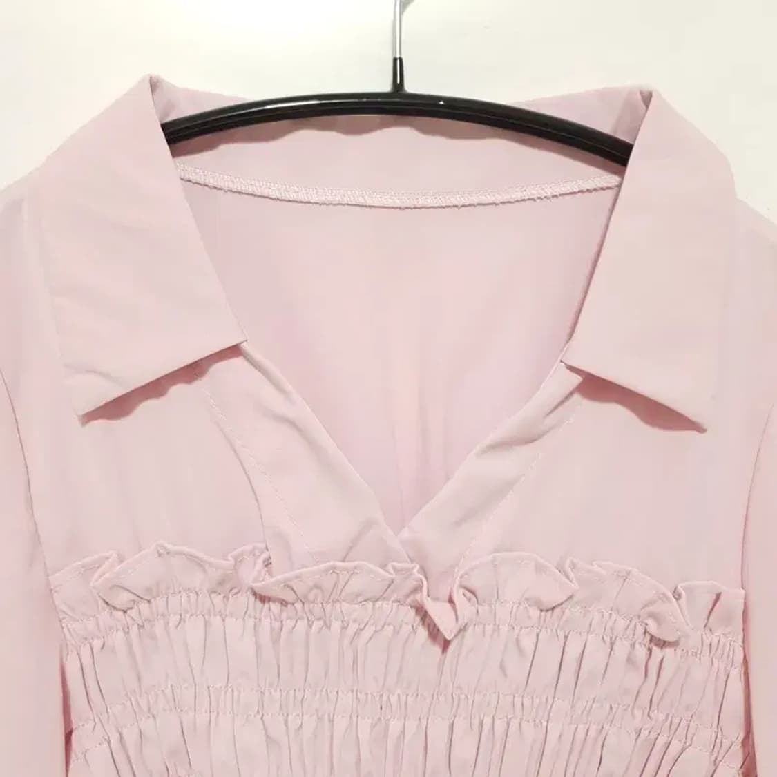 오픈 카라 쉬폰 블라우스 F_M0268 상품이미지2